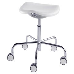 Tabouret à hauteur réglable par vérin à gaz avec roulettes Rexite Welcome - Whiting