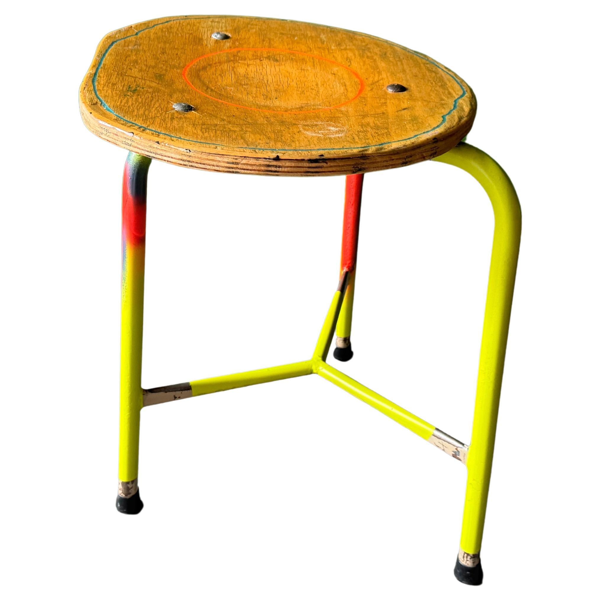 Stool "working class hero" by Markus Friedrich Staab For Sale