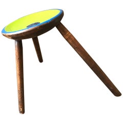 Antique Stool "Yves Dot 2" by Markus Friedrich Staab