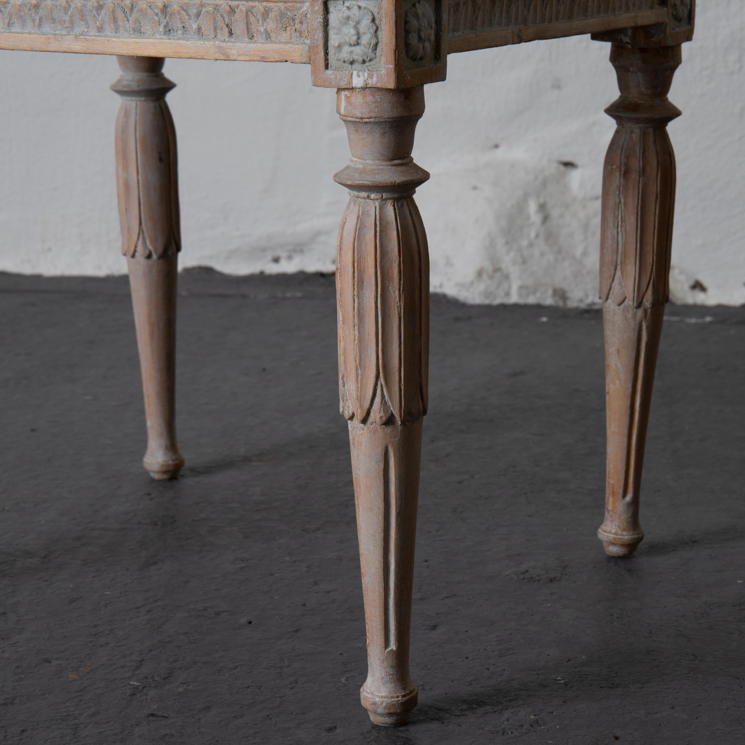 Stools Assembled Pair of Swedish Gustavian Neoclassical Wood, Sweden 4