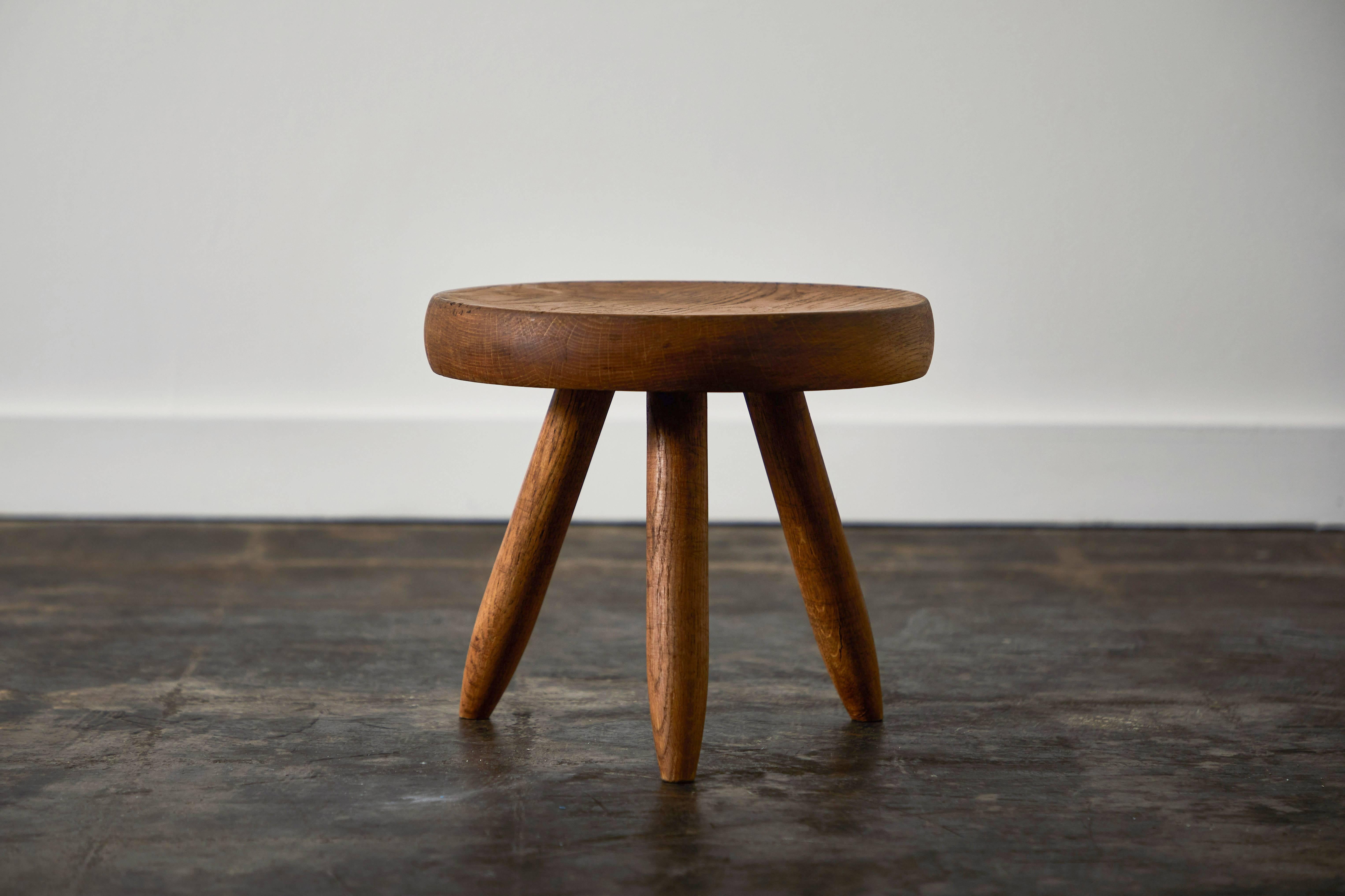 Stool by Charlotte Perriand for Galerie Steph Simon In Excellent Condition In Los Angeles, CA