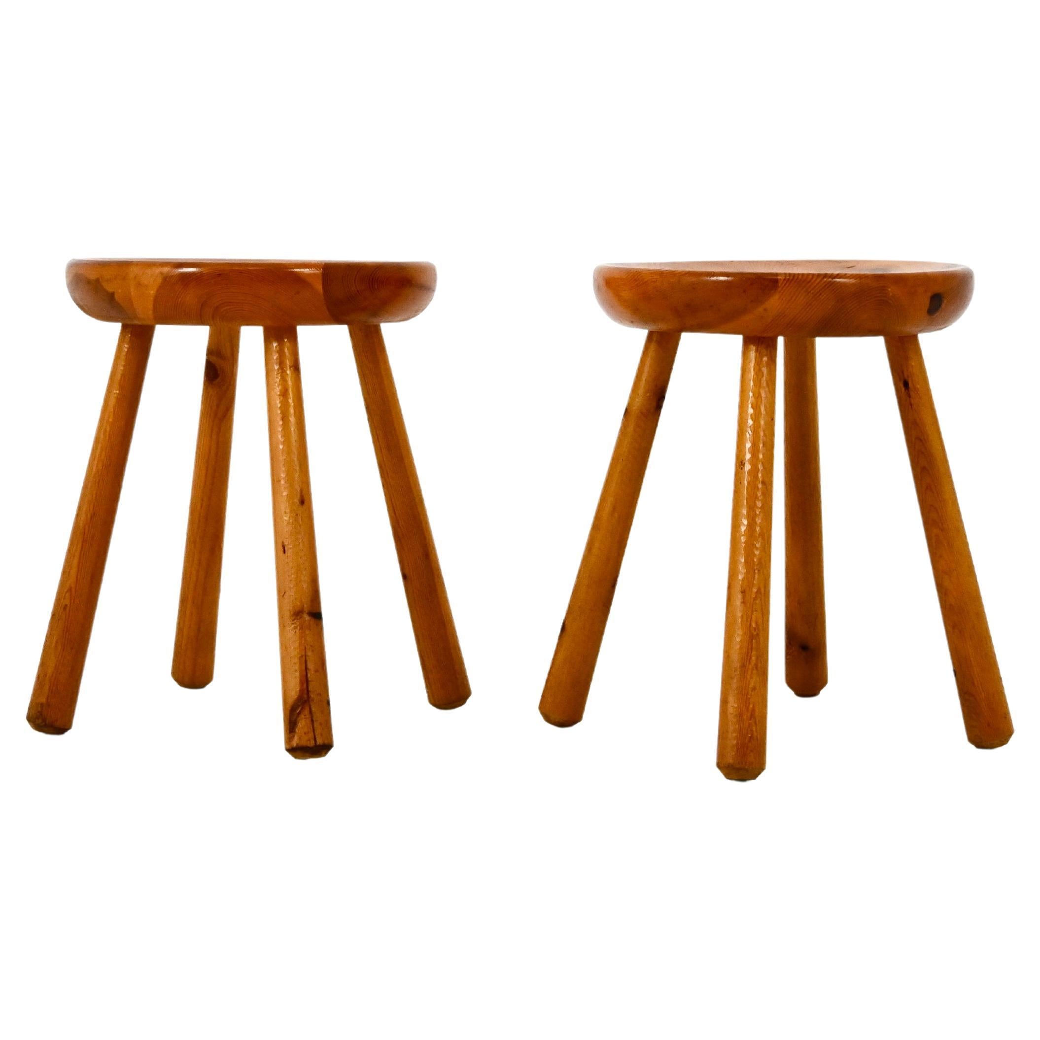 Stools by Charlotte Perriand for Les Arcs, 1960s, set of 2