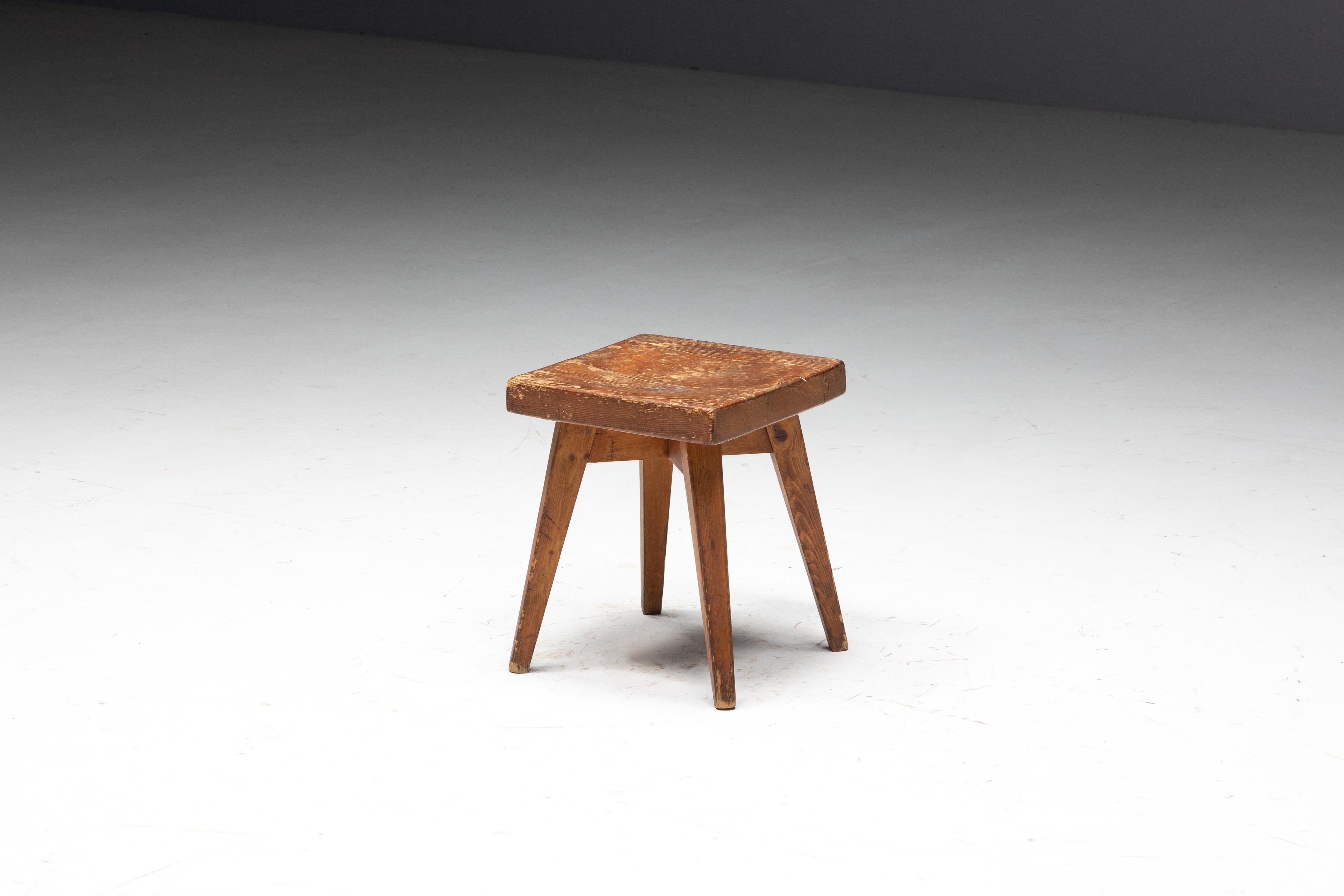 Tabourets de Christian Durupt et Charlotte Perriand, France, années 1960 en vente 7