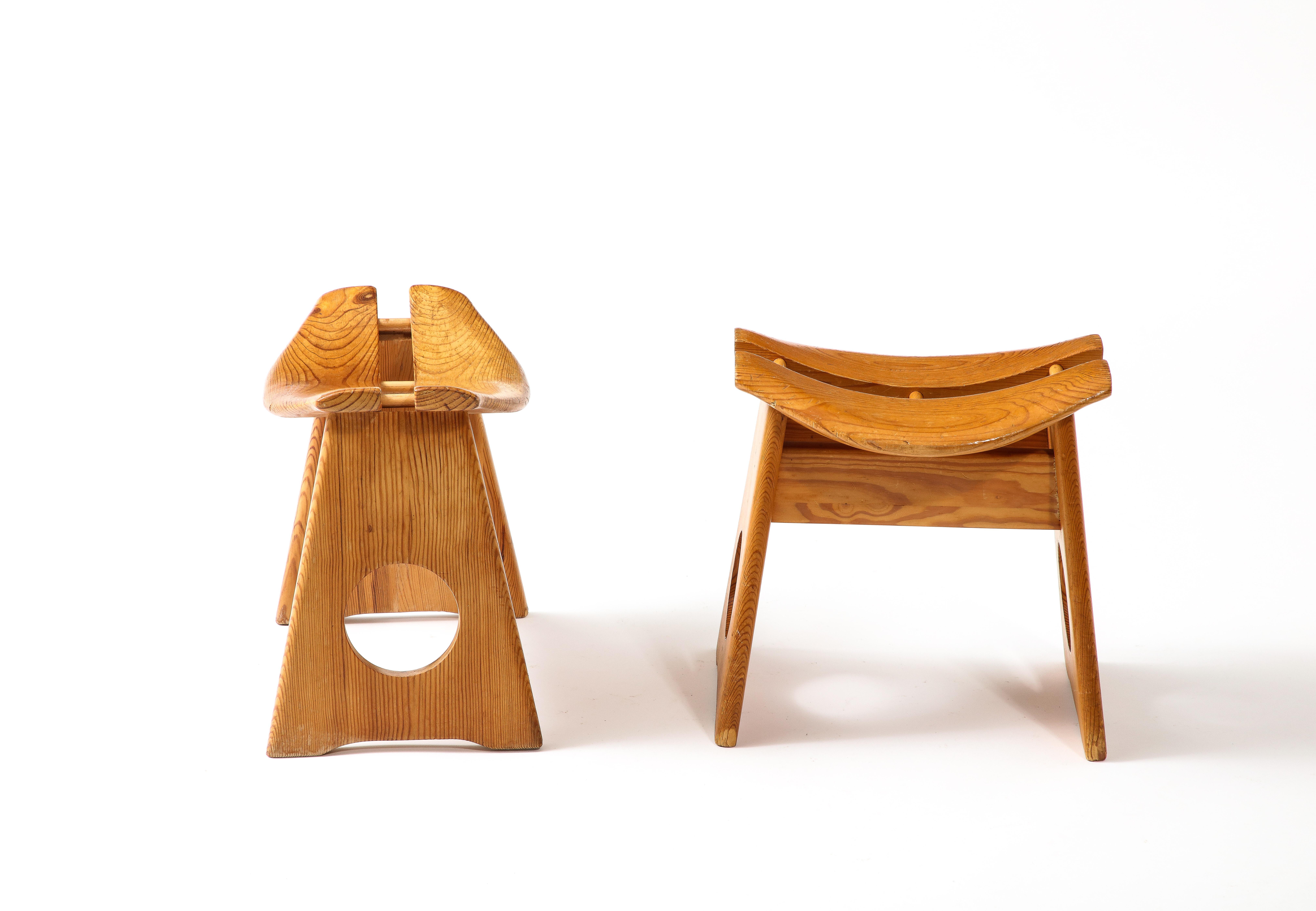 20th Century Stools by Gilbert Marklund, Sweden 1960s For Sale