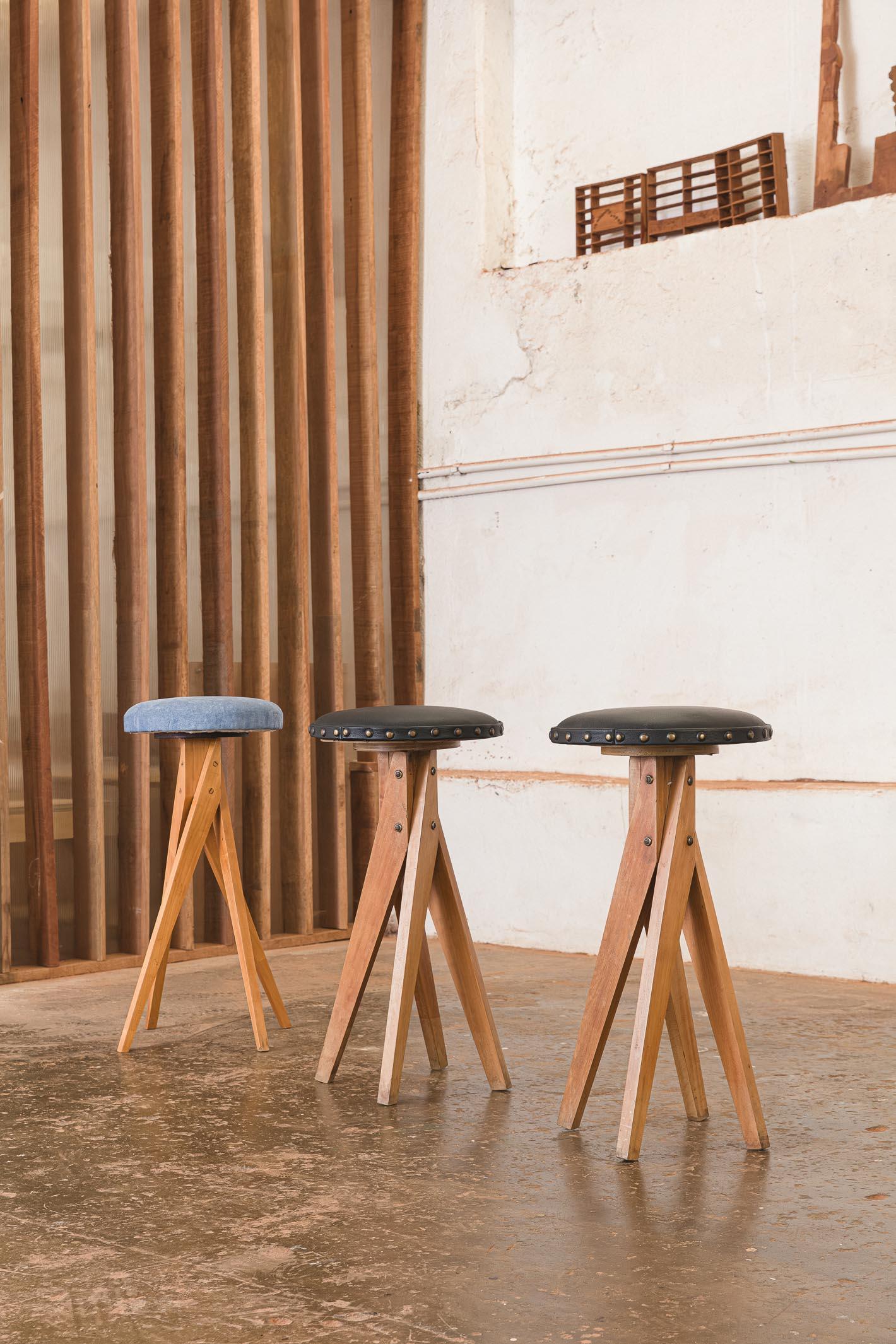 Brazilian Stools by Jose Zanine Caldas For Sale