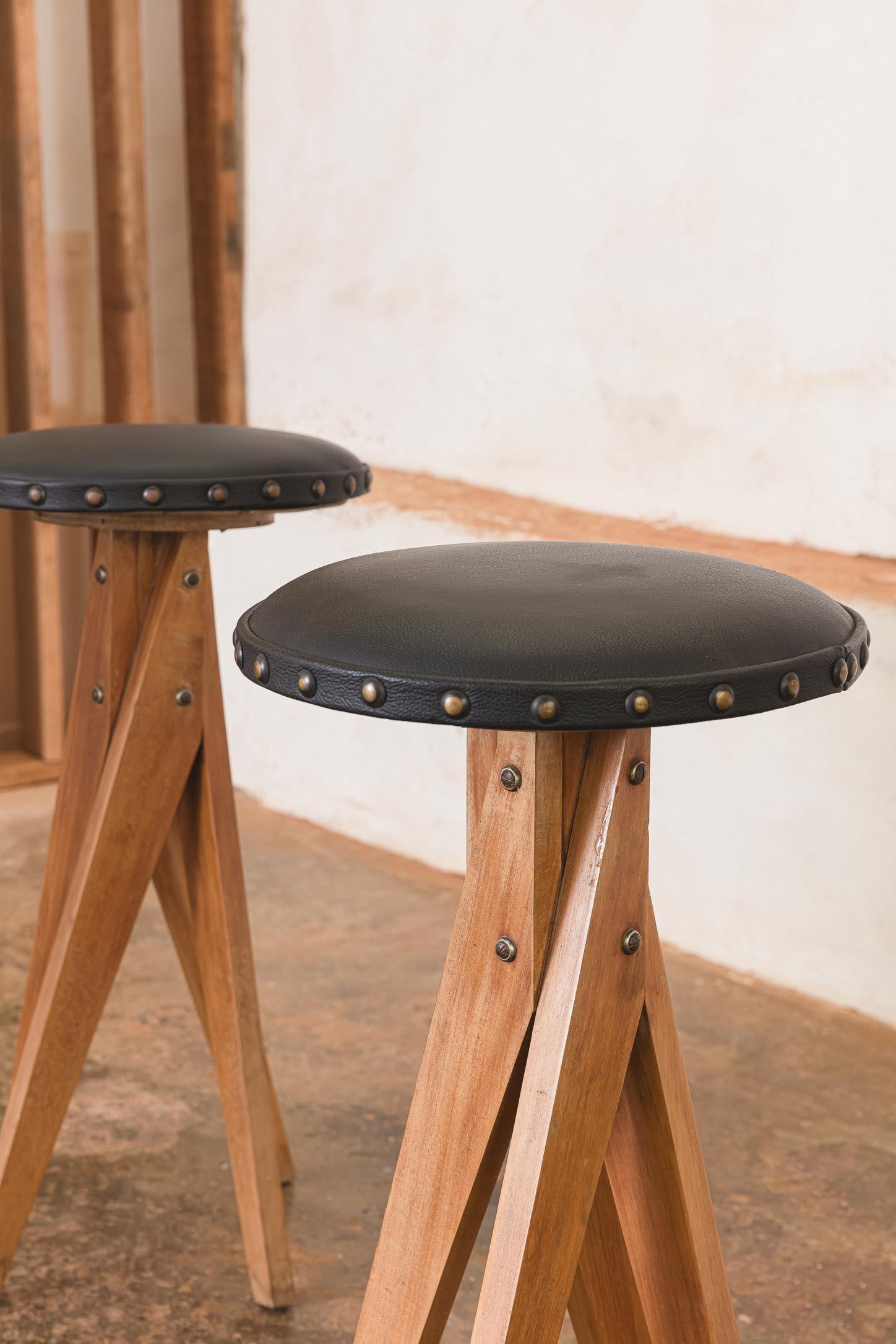 20th Century Stools by Jose Zanine Caldas For Sale