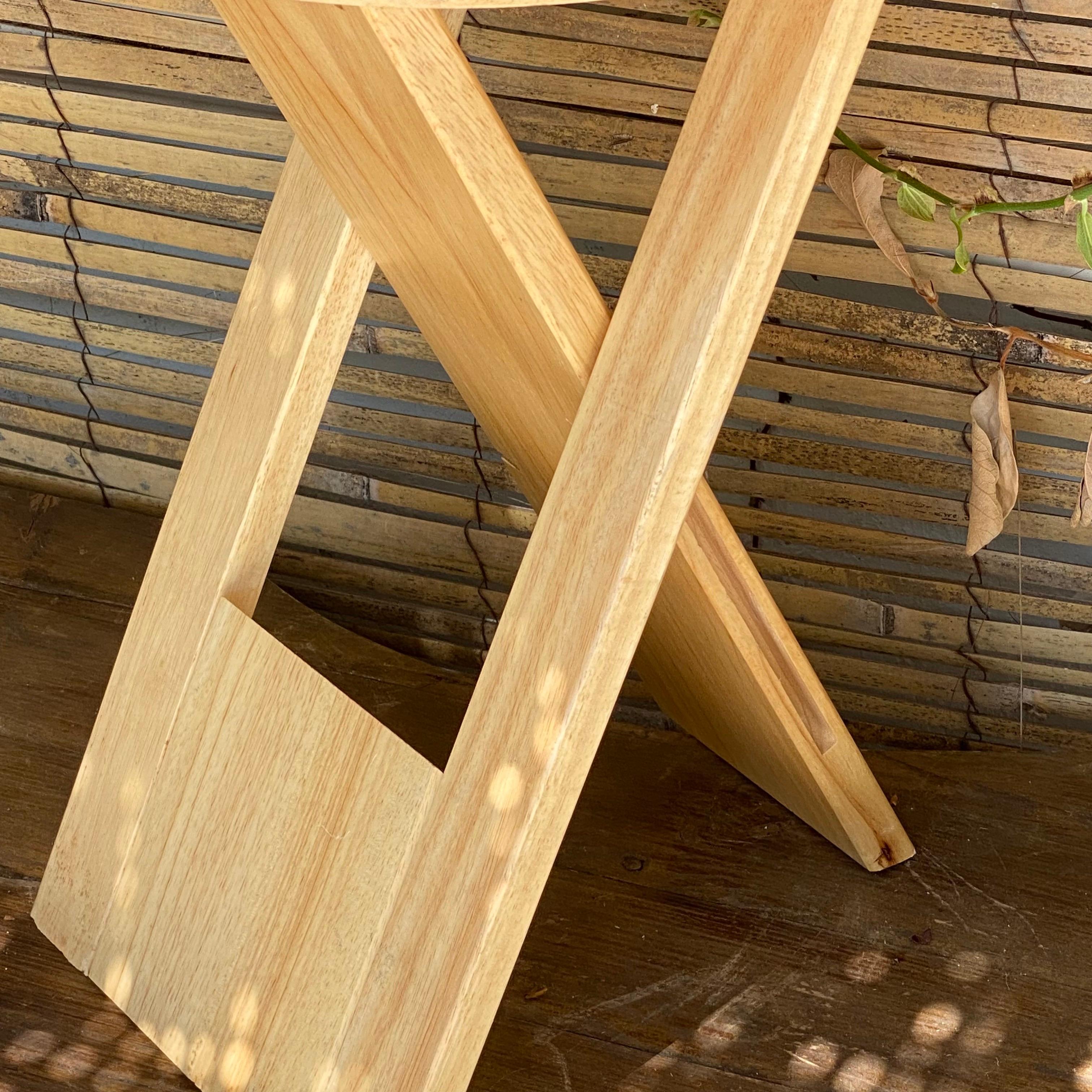 British Stools Foldable by Adrian Reed, in Wood, Set of 3, United Kingdom, 1984