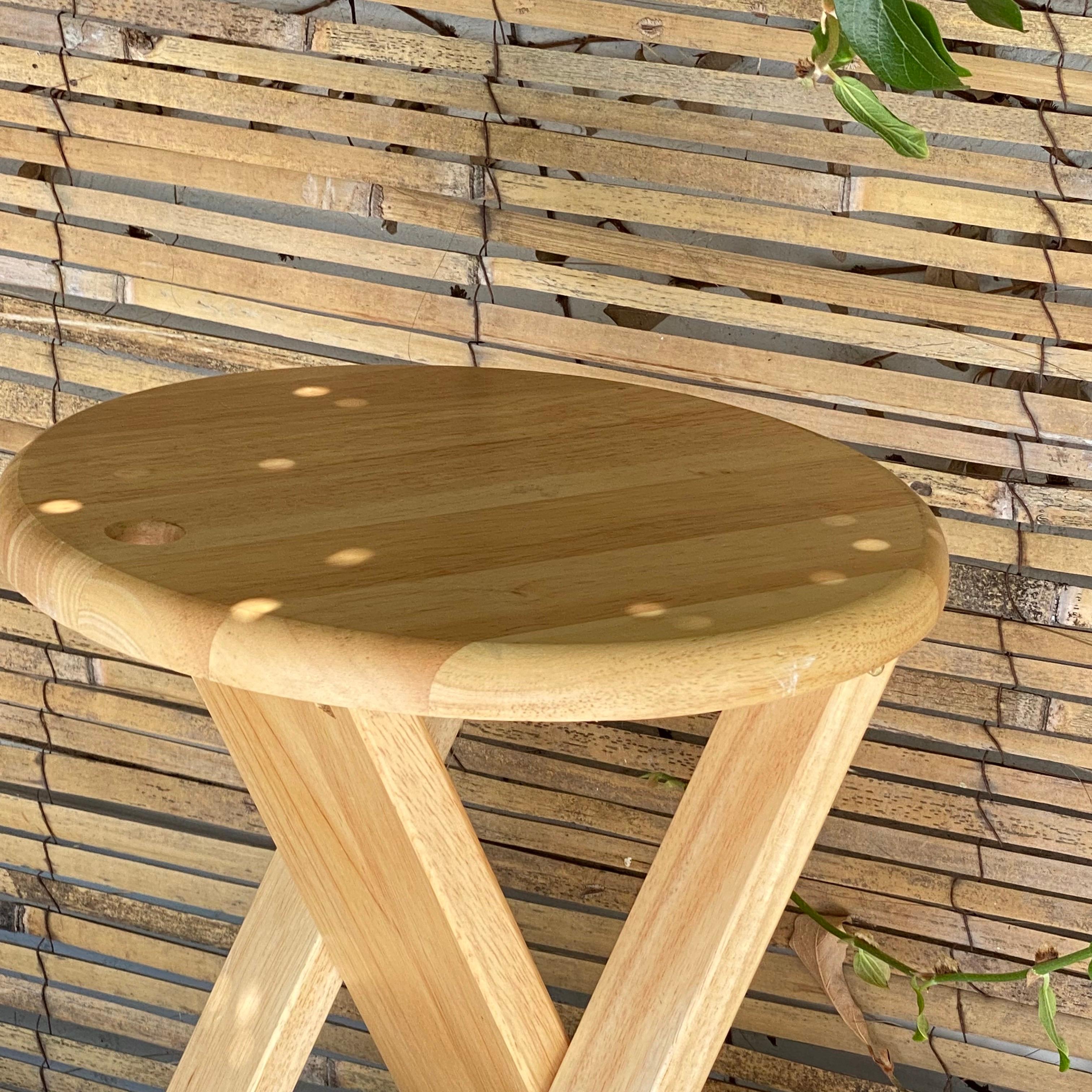 Stools Foldable by Adrian Reed, in Wood, Set of 3, United Kingdom, 1984 In Good Condition In Auribeau sur Siagne, FR