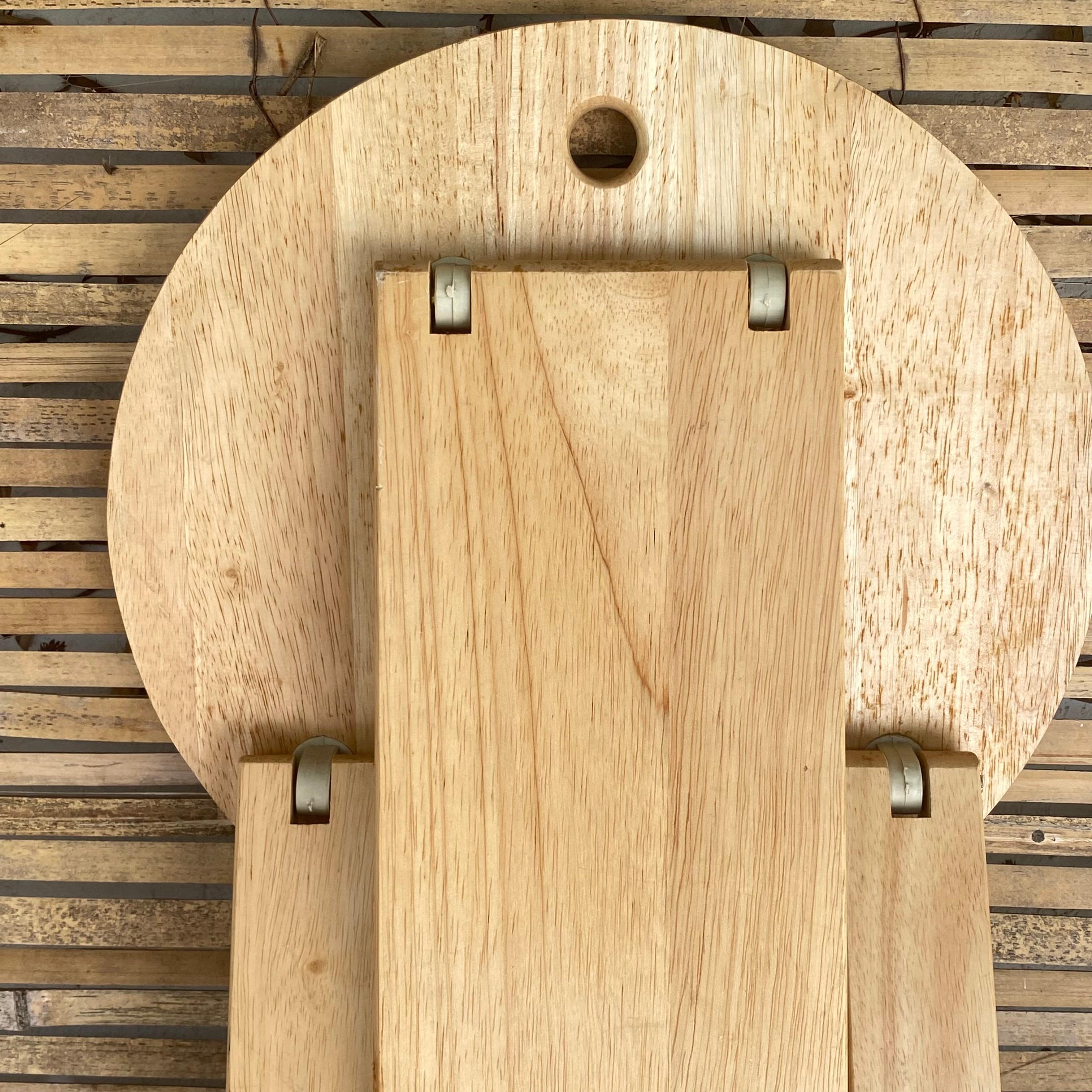 Stools Foldable by Adrian Reed, in Wood, Set of 3, United Kingdom, 1984 2