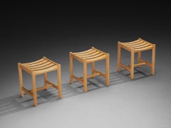 Stools in Blonde Wood