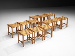 Stools in Blonde Wood