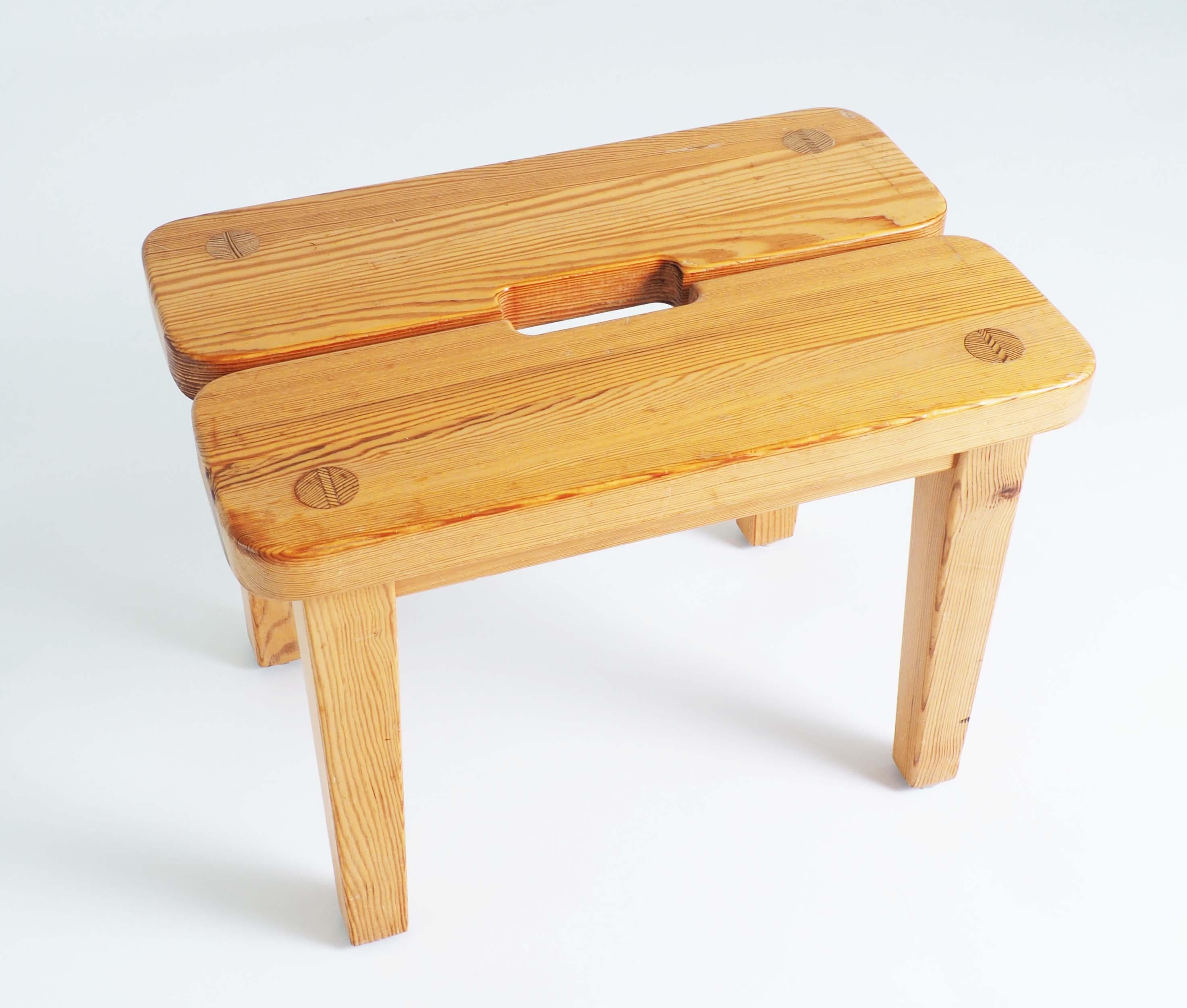 Stools in Pine In Good Condition In Goteborg, SE