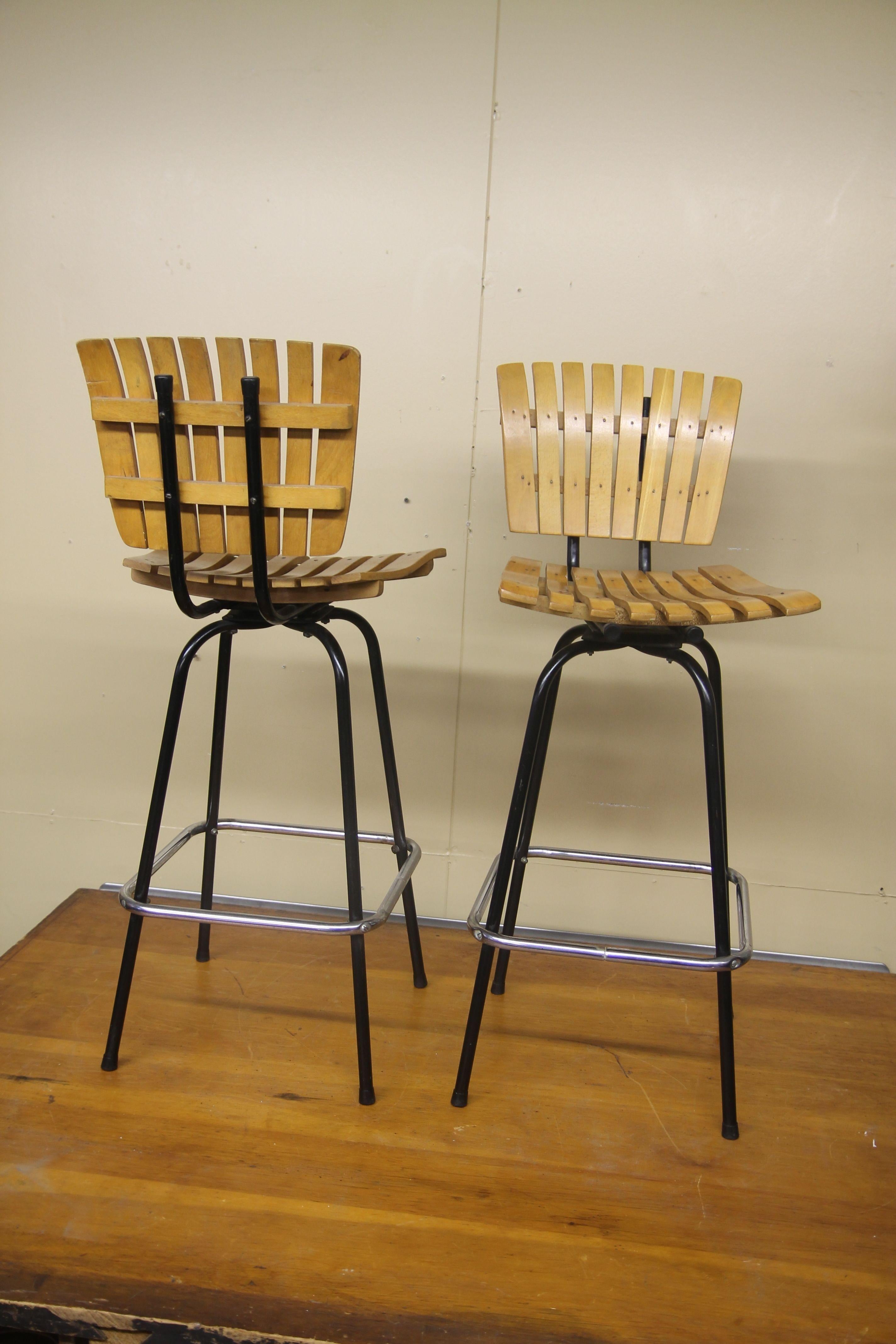 Mid-20th Century Stools in the Manner of Arthur Umanoff For Sale