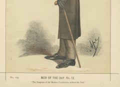 Stooped Victorian Philosopher – Vanity Fair Men of the Day No. 12, 1870
