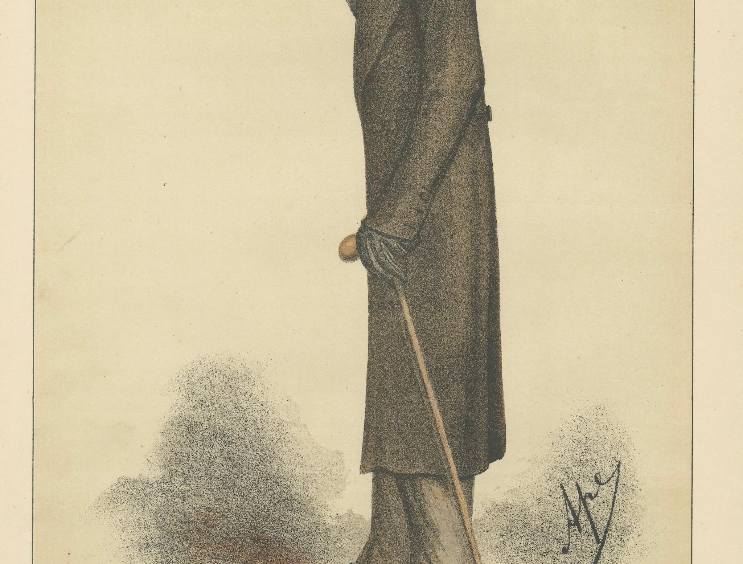 Stooped Victorian Philosopher – Vanity Fair Men of the Day No. 12, 1870