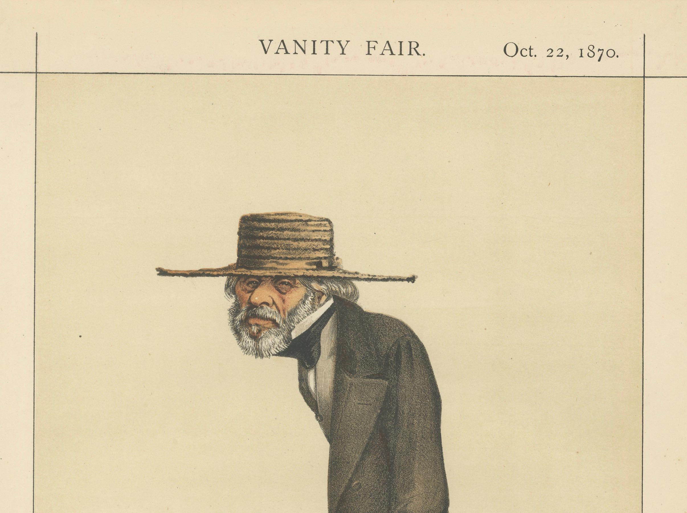 Stooped Victorian Philosopher – Vanity Fair Men of the Day No. 12, 1870