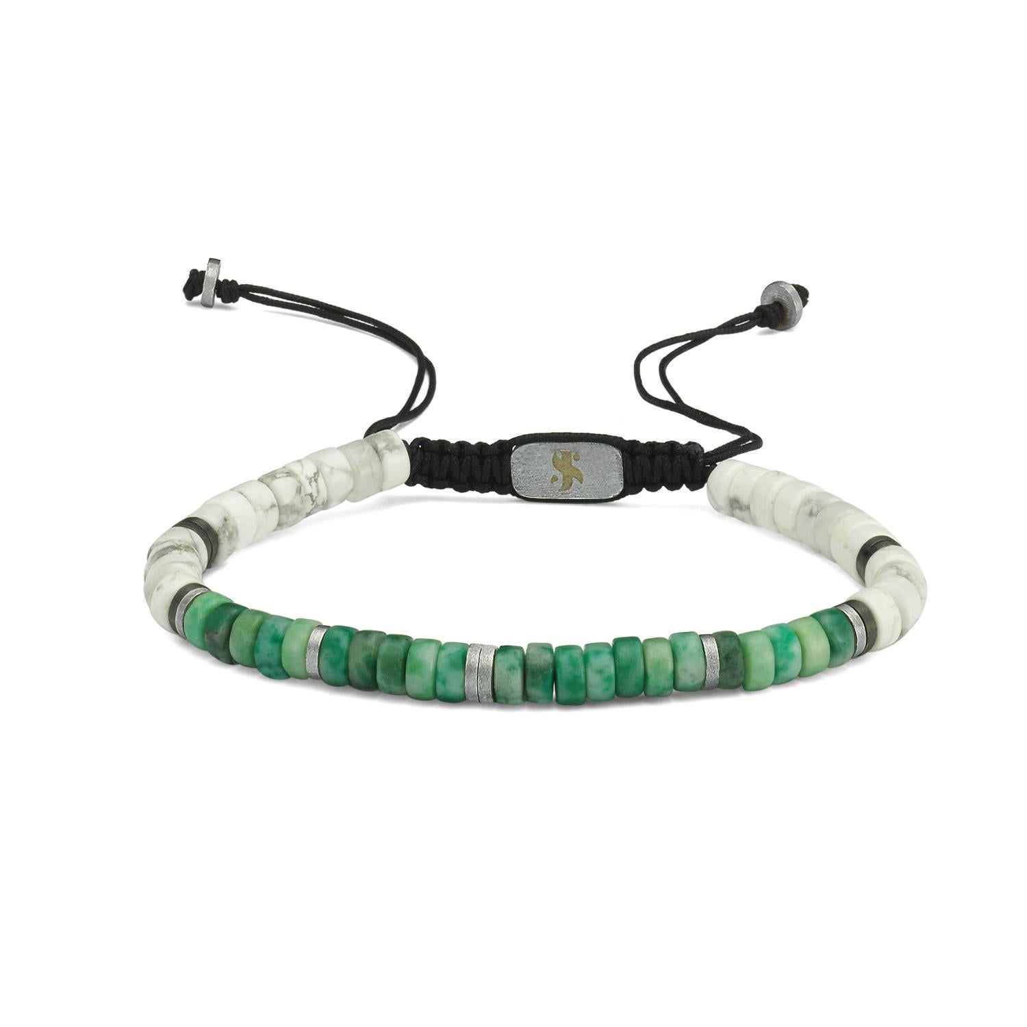 Stoorworm bracelet- lolite & jadeite  by Selda Jewellery

Additional Information:-
Collection: Men's Luxury Bracelets

The mix of iolite&jade stones is combined with sterling silver Charms to create a sporty and stylish bracelet.