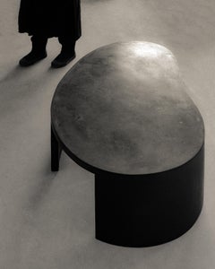 Stopgap, Black Stucco Coffee Table by Andréason & Leibel, Limited Edition