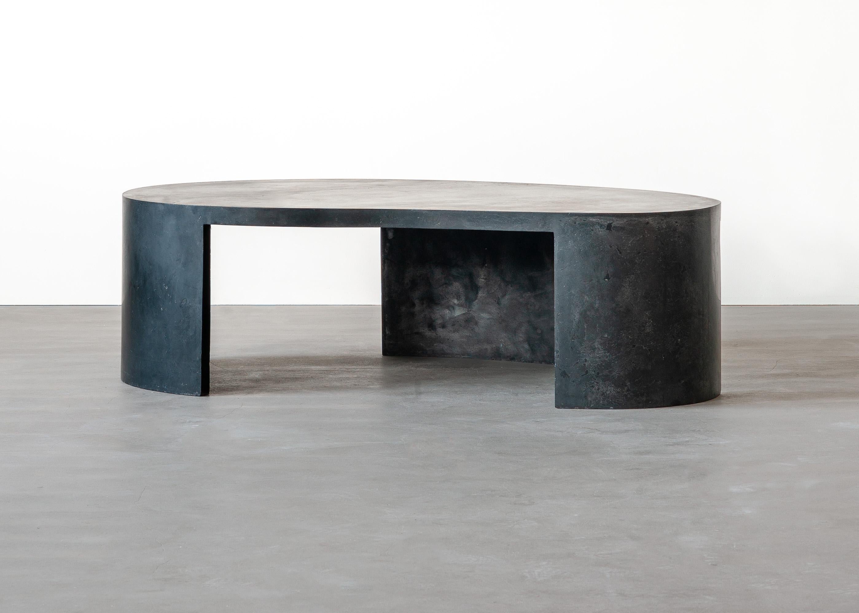 Stopgap, Black Stucco Coffee Table by Andréason & Leibel, Limited Edition In New Condition For Sale In Arlöv, SE