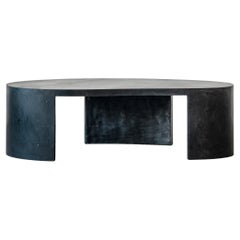 Stopgap, Black Stucco Coffee Table by Andréason & Leibel, Limited Edition