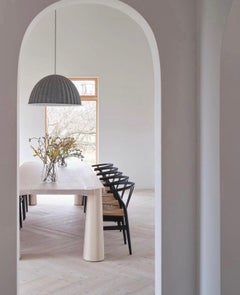 Stor Dining Table, Solid White Ash with Exposed Joinery