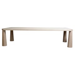 Stor Dining Table, Solid White Ash with Exposed Joinery