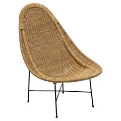 'Stora Kraal' Lounge Chair in Woven Cane by Kerstin Hörlin Holmquist, Sweden