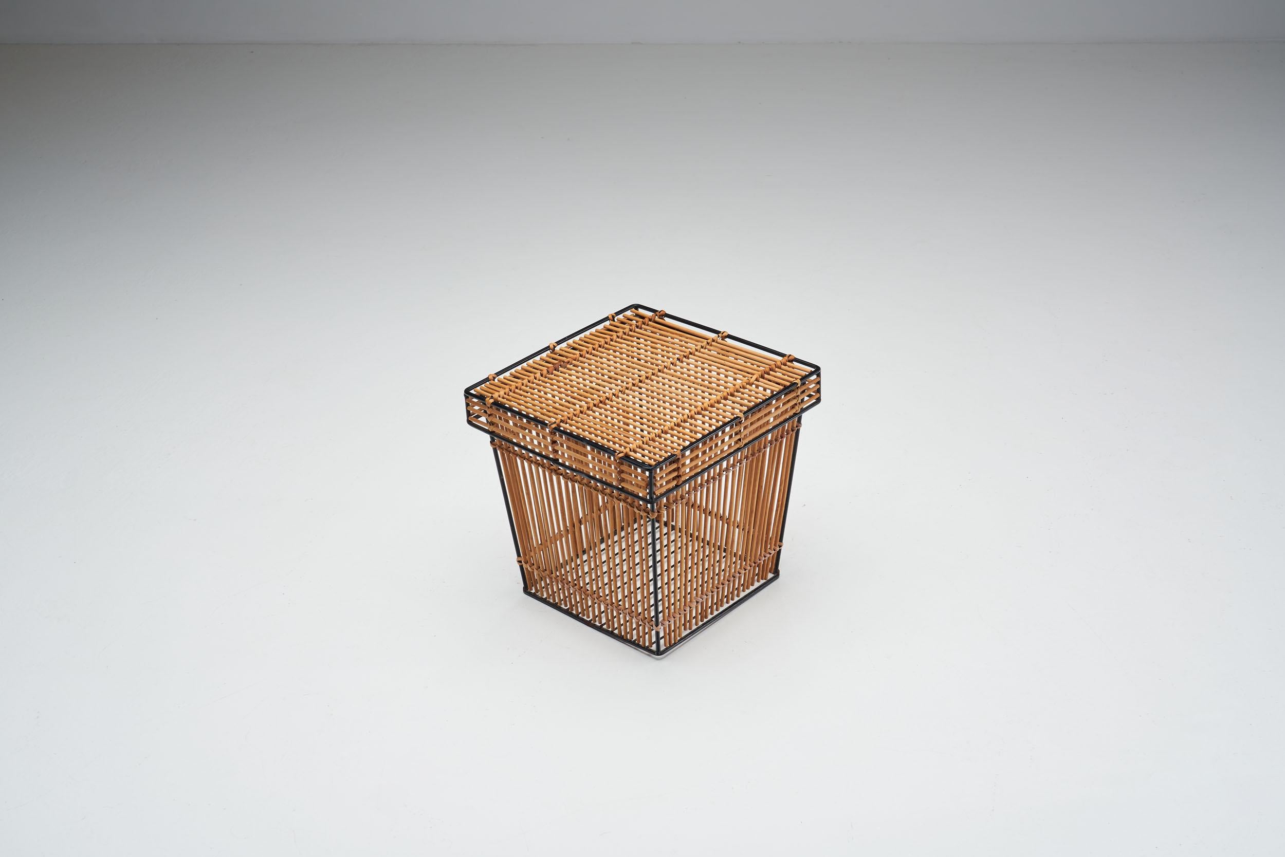 Mid-20th Century Storage Basket by Dirk van Sliedregt (attr.) for Rohé, Netherlands 1960s For Sale