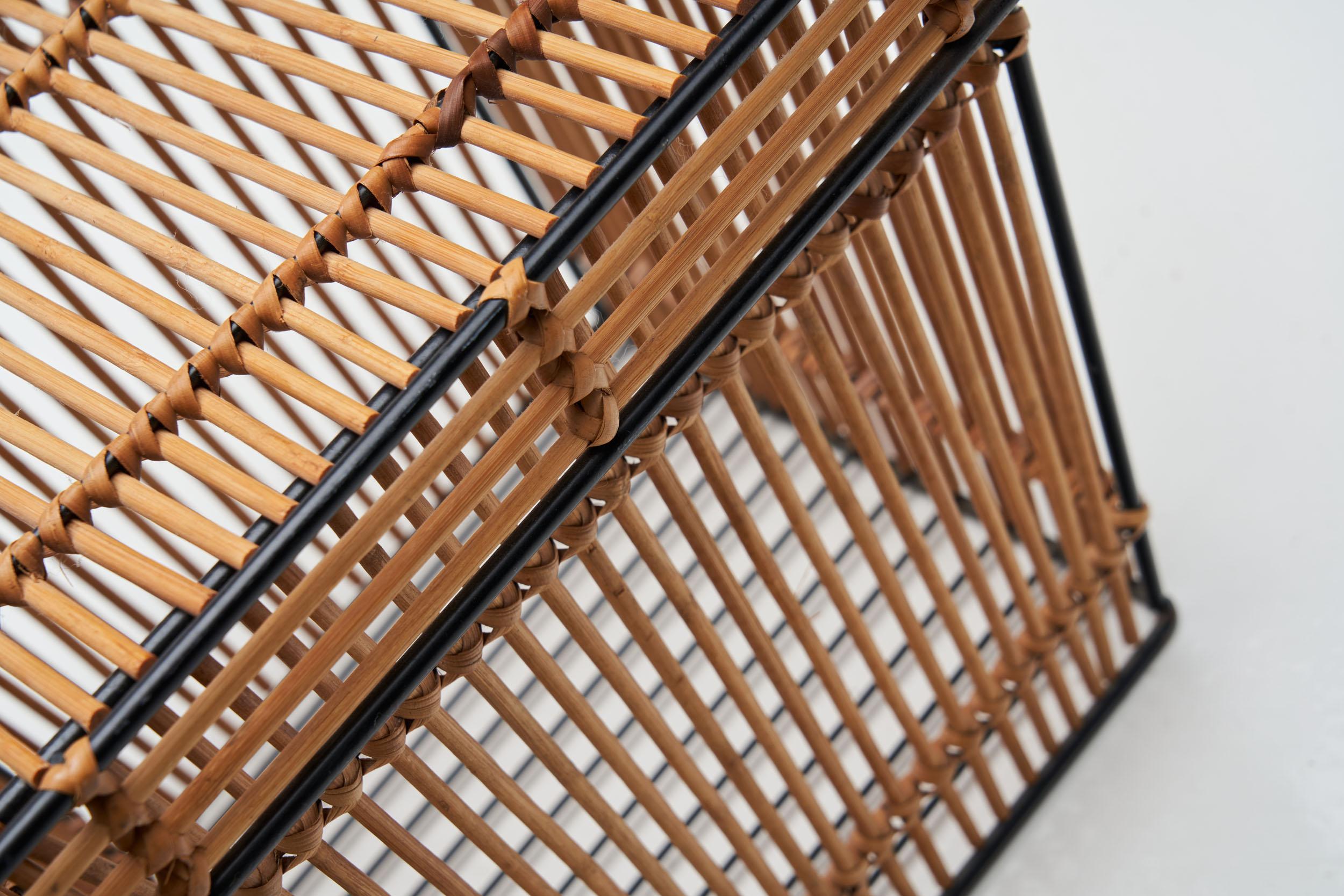 Storage Basket by Dirk van Sliedregt (attr.) for Rohé, Netherlands 1960s For Sale 8