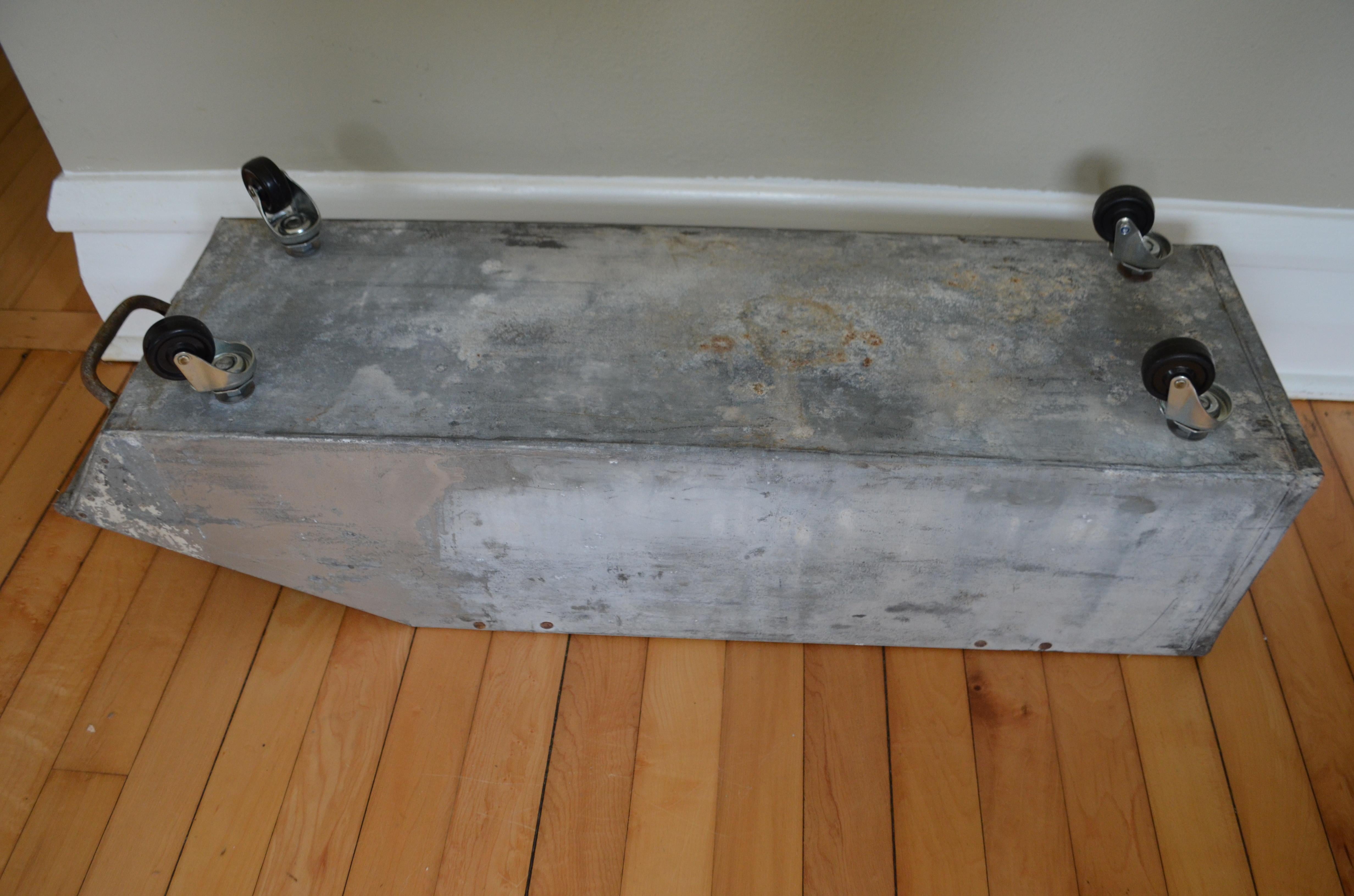 20th Century Storage Bins on Wheels from Wonder Bread Bakery, Industrial Steel, Set of 3 For Sale
