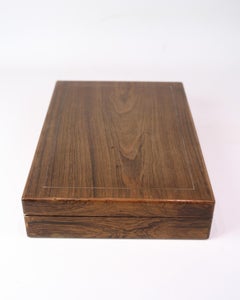 Storage Box Made In Rosewood With Silver Inlay - KFK brand (1922‑1971)