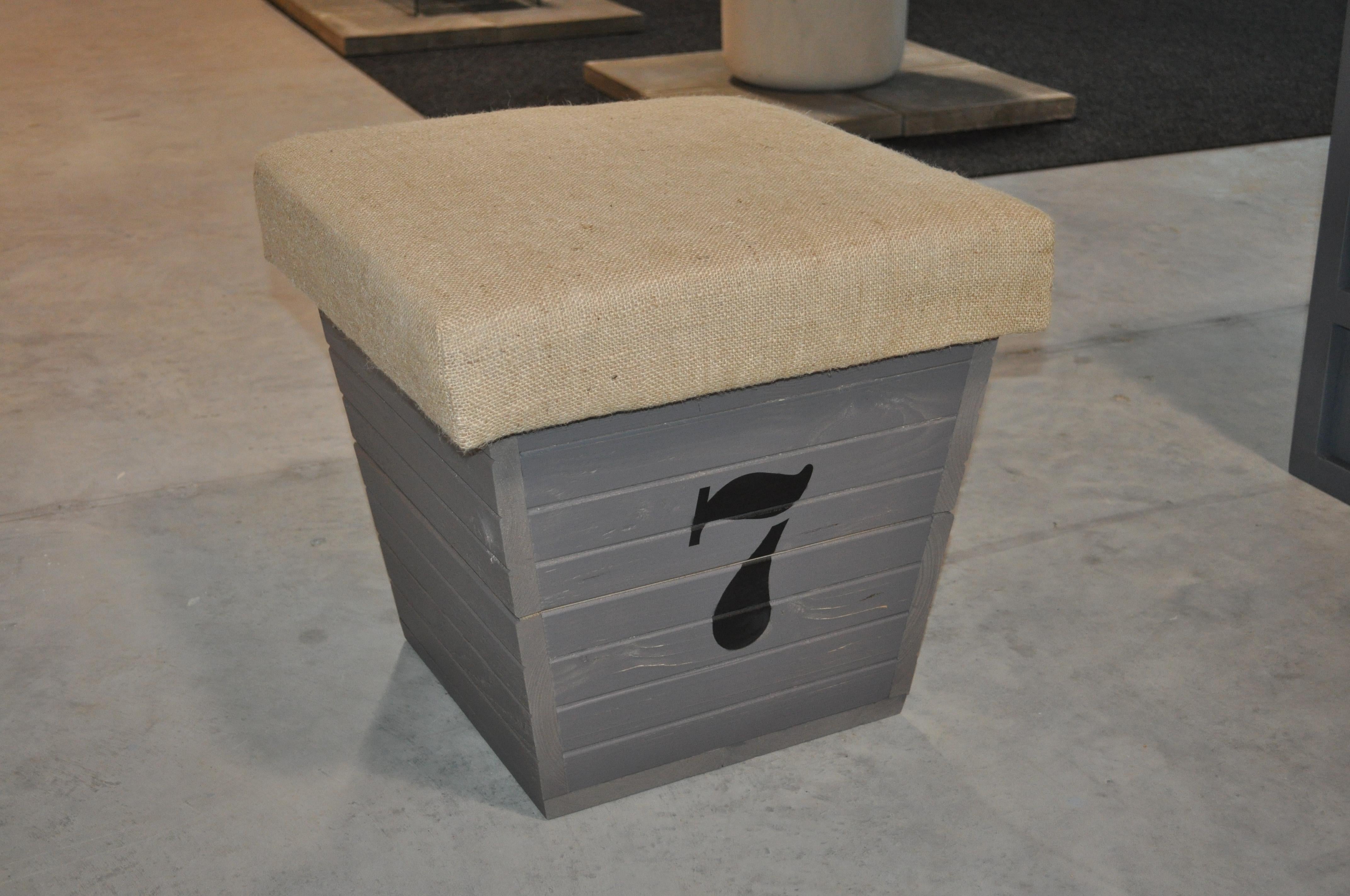 Hungarian Storage Box / Seat with Number For Sale