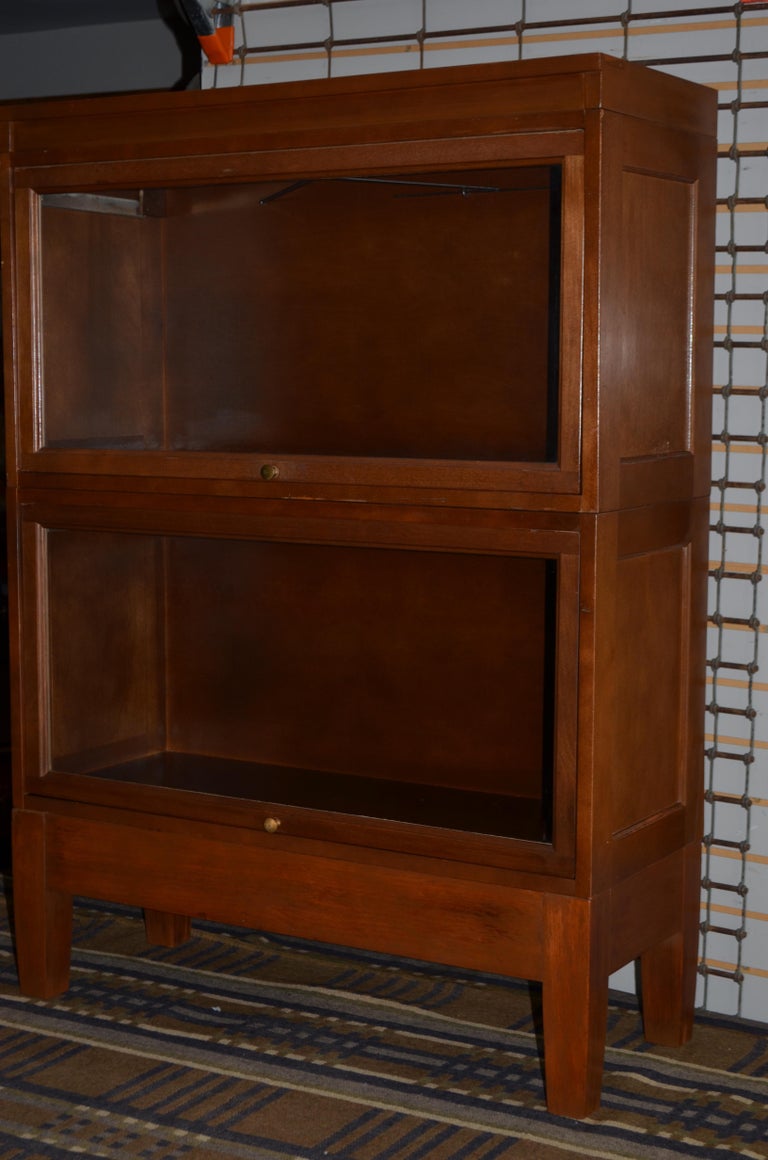 Storage Cabinet Lawyer Barrister 2 Stacking Units with Retractable ...