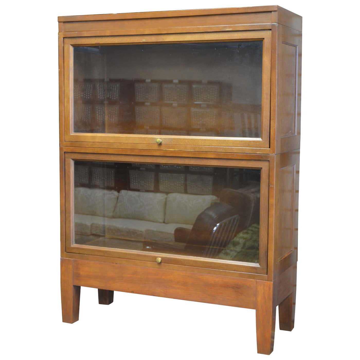 Storage Cabinet Lawyer Barrister 2 Stacking Units with Retractable ...