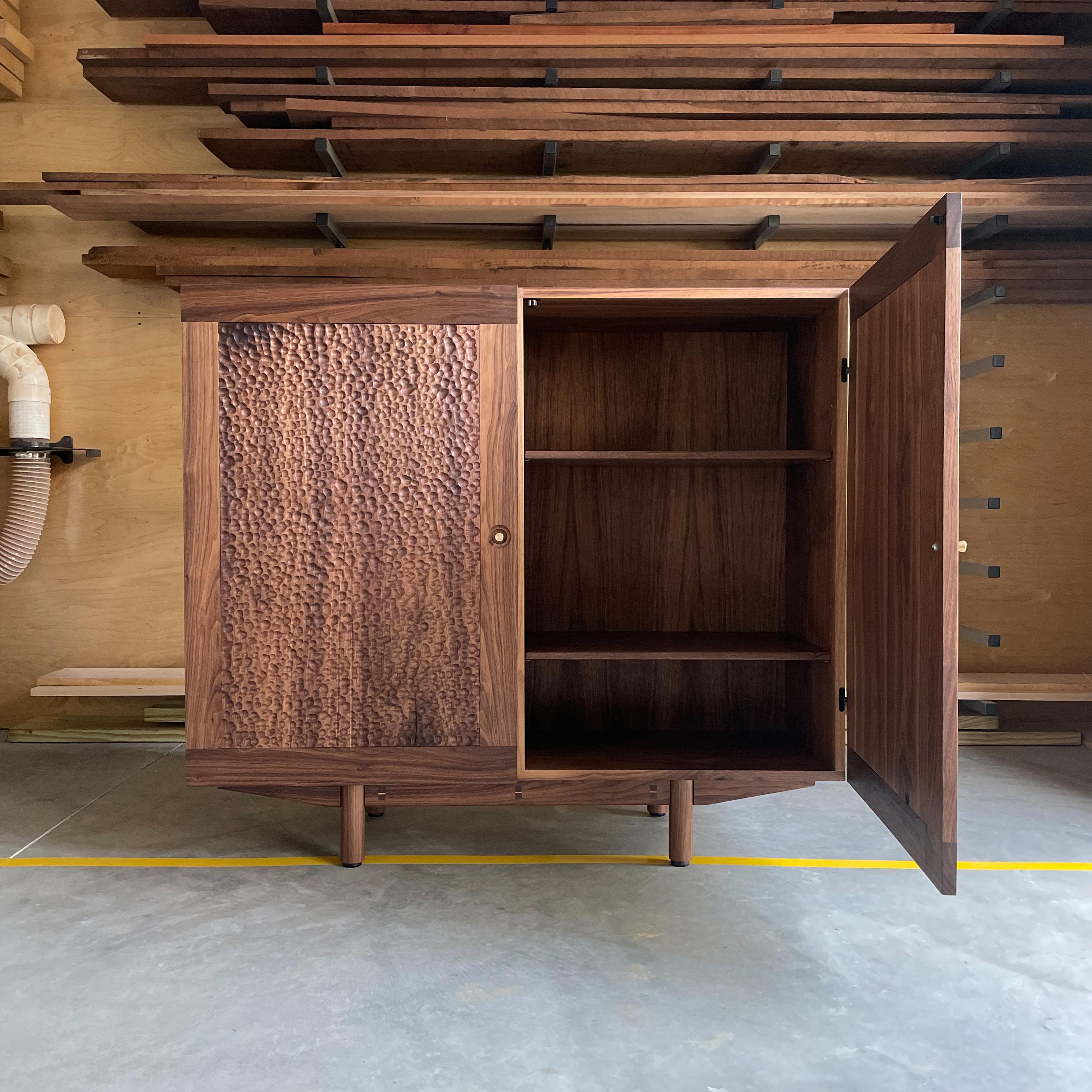 Chamfered Storage Cabinet No.1 by Kirby Furniture For Sale