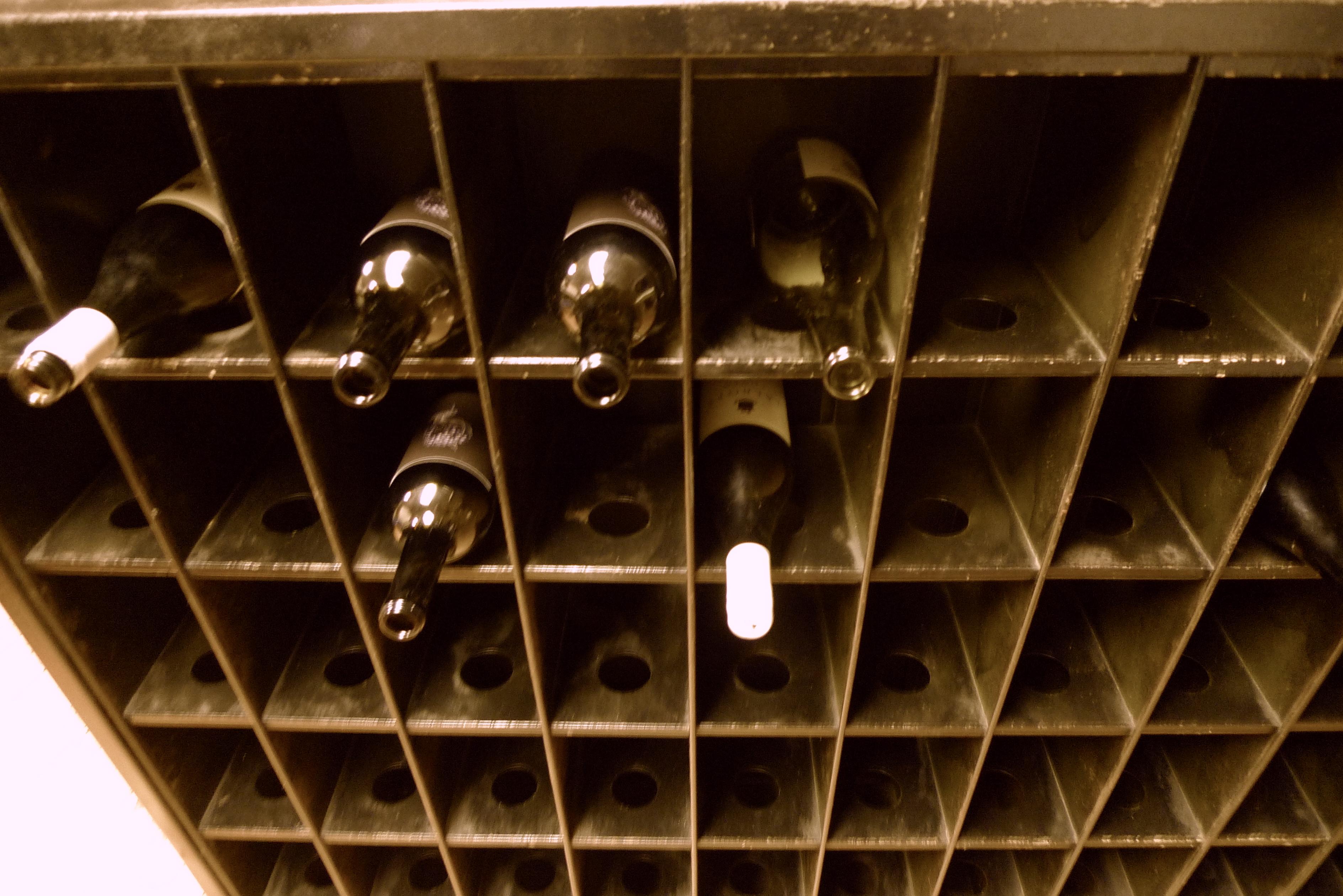Storage Cabinet of Painted Steel as Wine Rack, DVD, CD Storage, 72 Cubbies For Sale 1