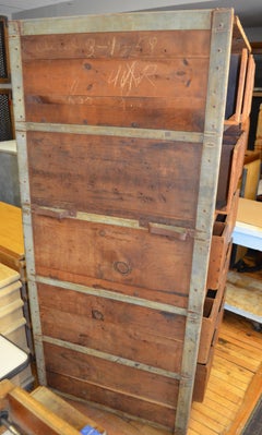 Storage Cabinet on Wheels Used for Cigar Display and Sale in 1900s General Store
