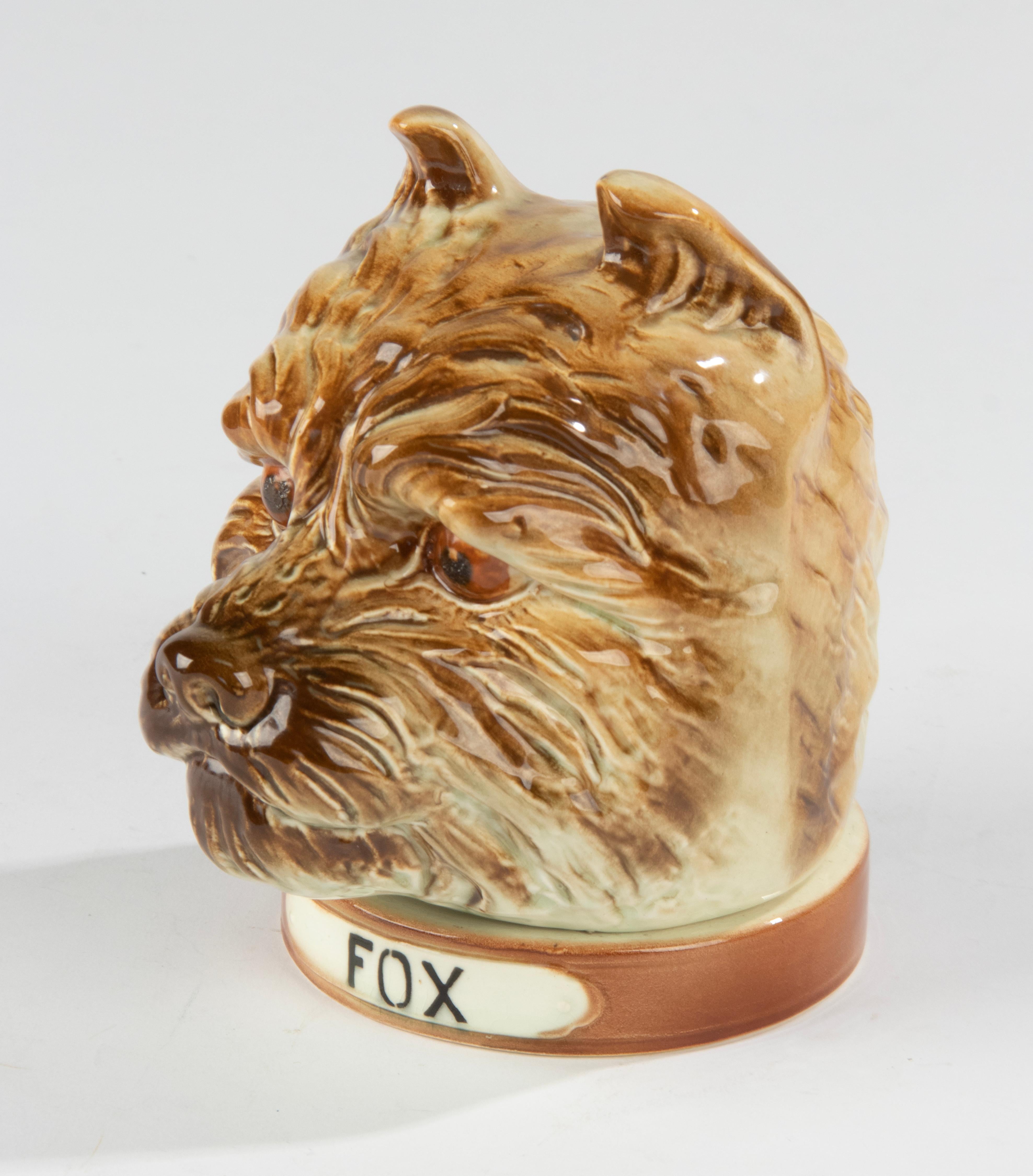 Storage jar Ceramic Fox Terrier Dog 8