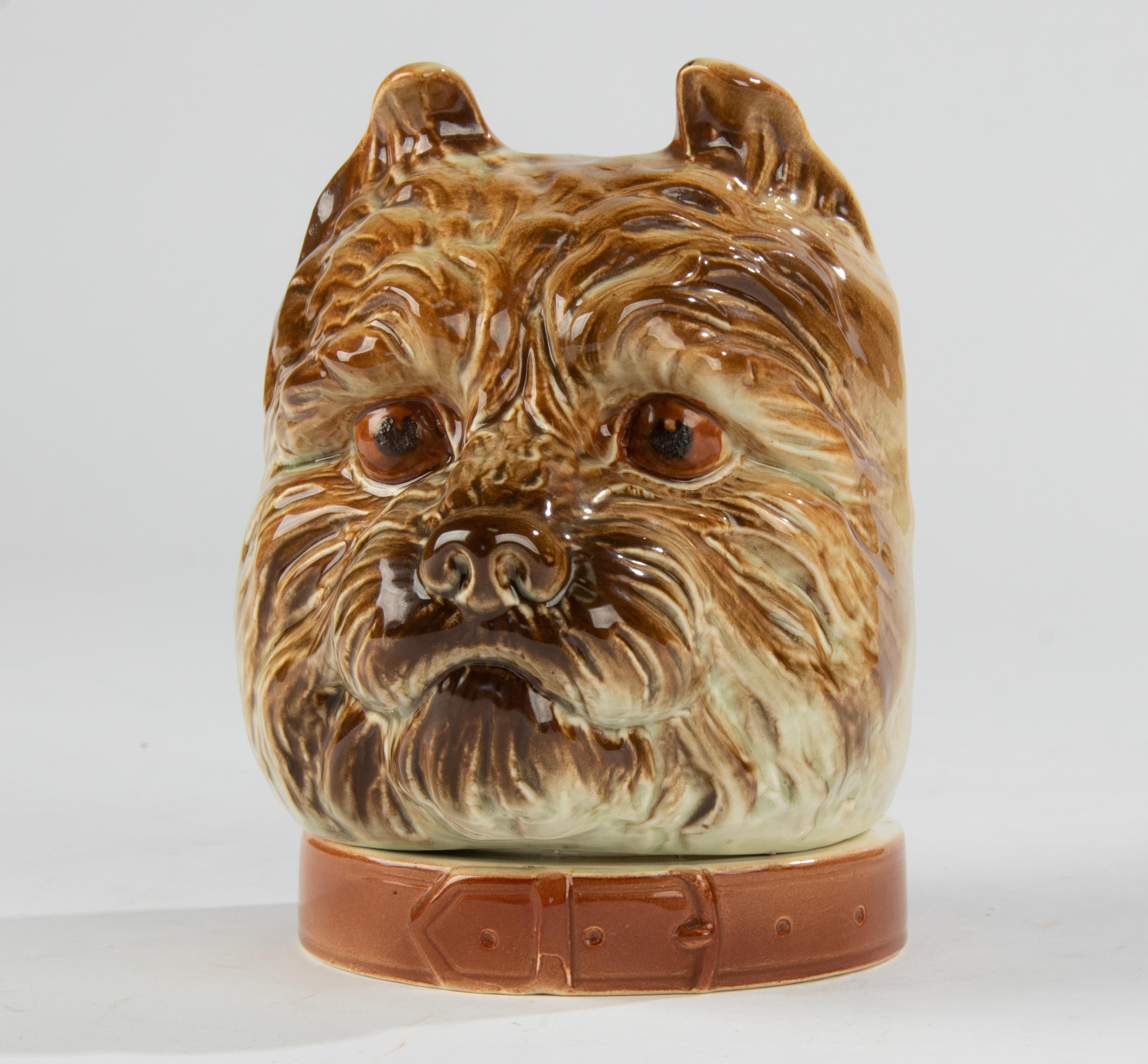 Storage jar Ceramic Fox Terrier Dog 12