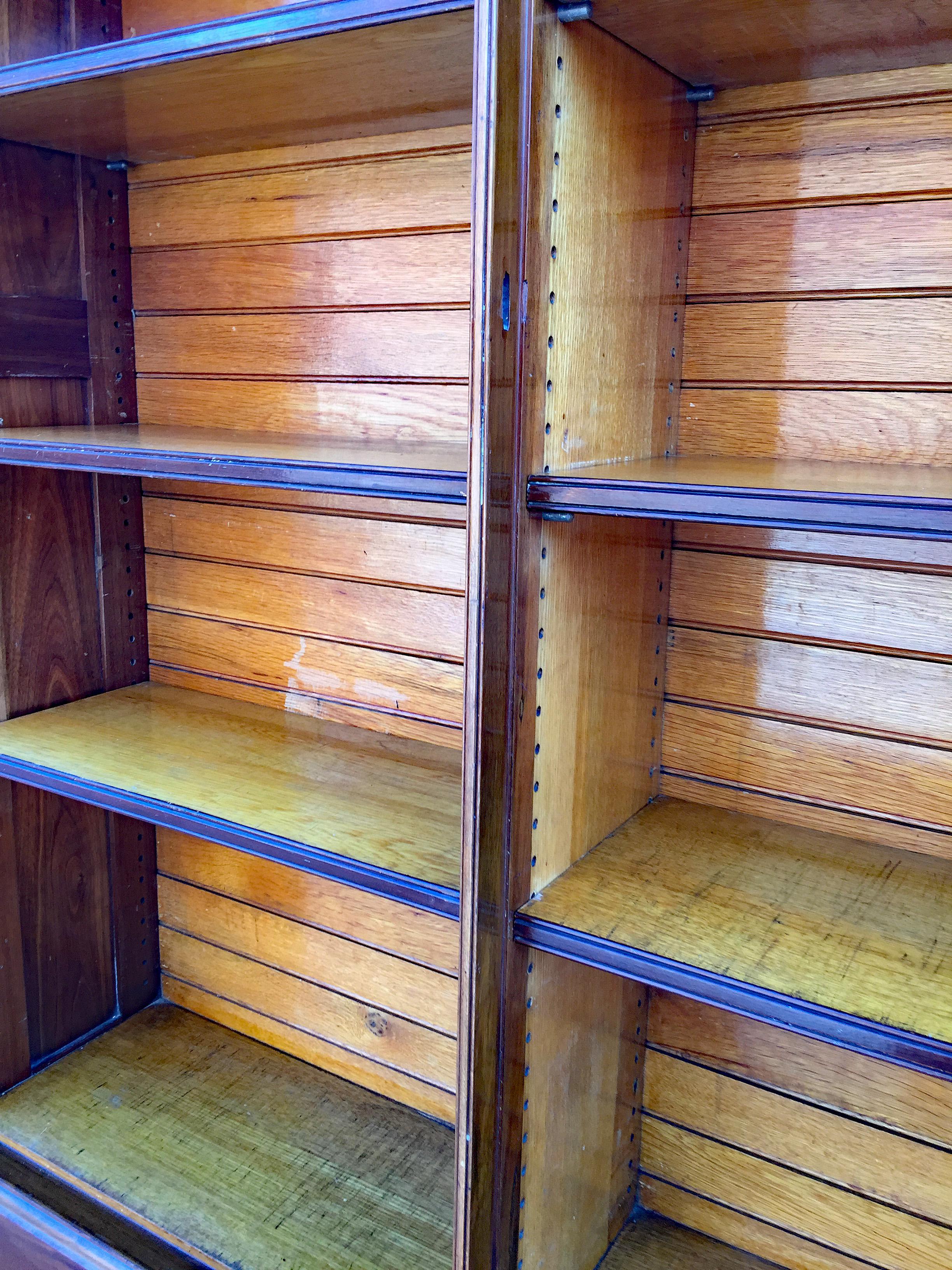 Storage Unit or Library in American Walnut, circa 1900 For Sale 5
