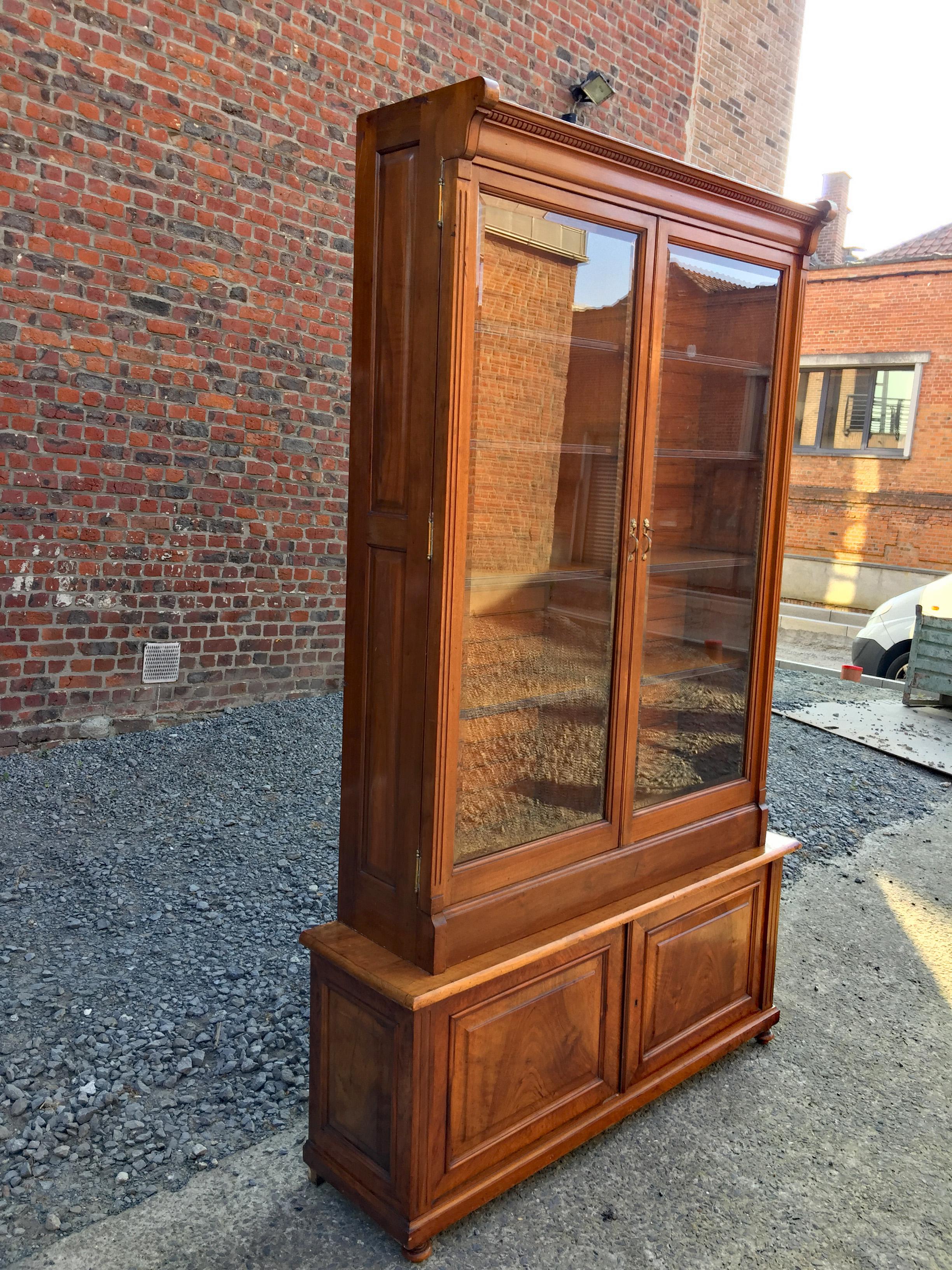 American Classical Storage Unit or Library in American Walnut, circa 1900 For Sale