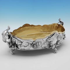 Storck & Sinsheimer Hanau c. 1890 - 800 Standard Silver Art Nouveau Jardinière
