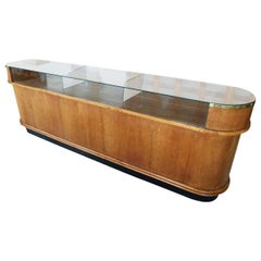 Store Counter in Oval Shaped Form from the 1960s