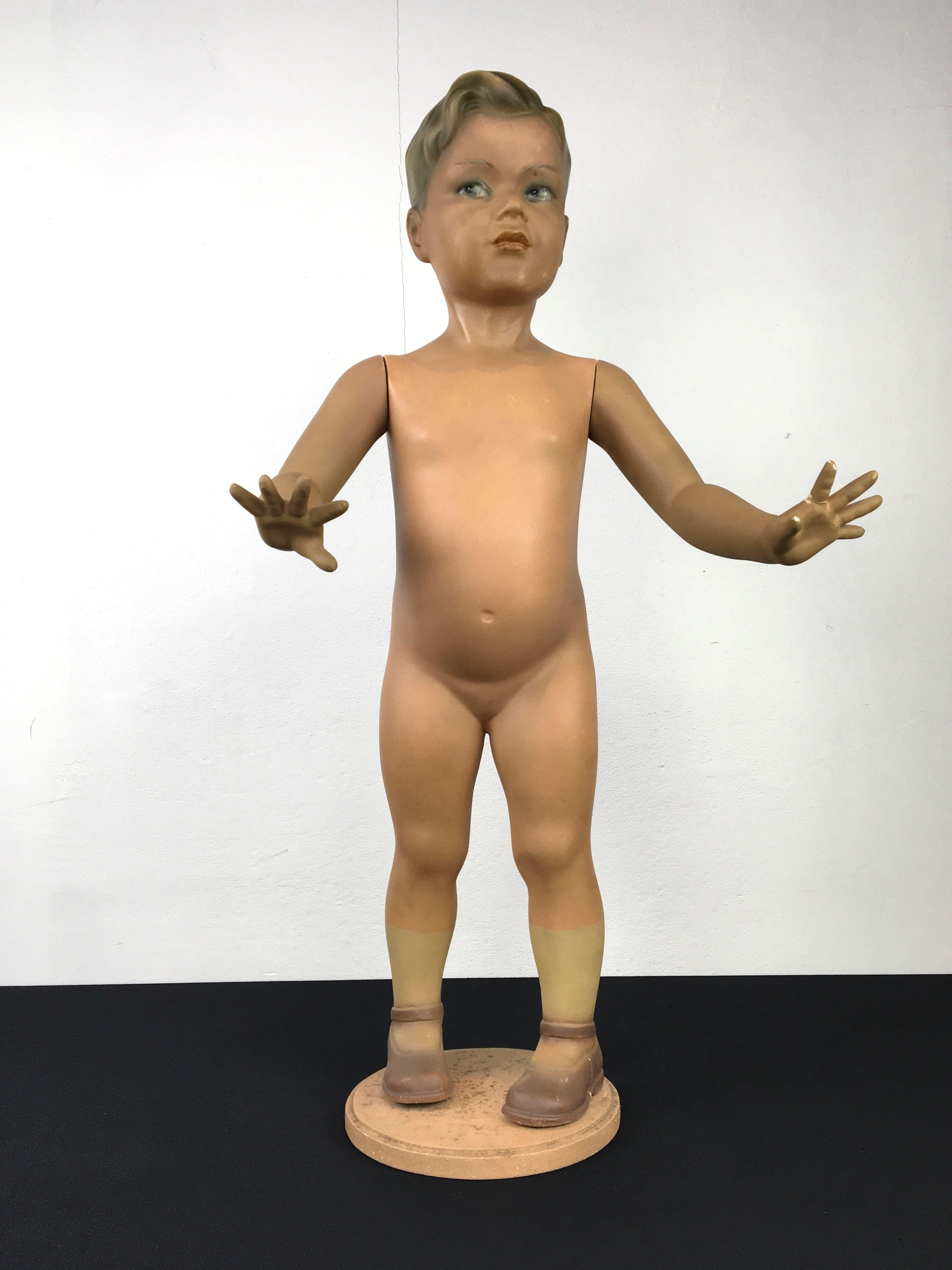 antique child mannequin