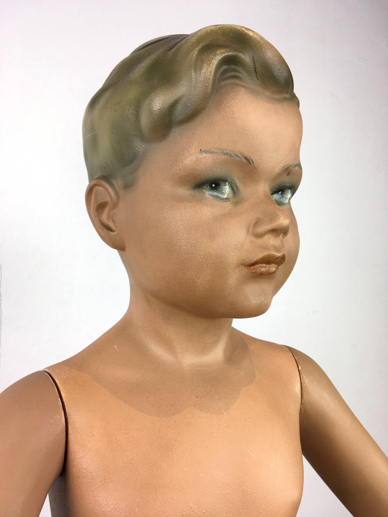 Store Display Boy Doll, Child Mannequin For Sale at 1stDibs