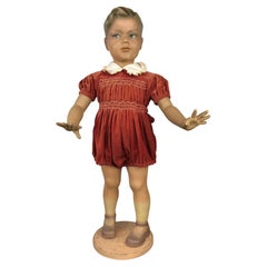 Vintage Store Display Boy Doll, Child Mannequin