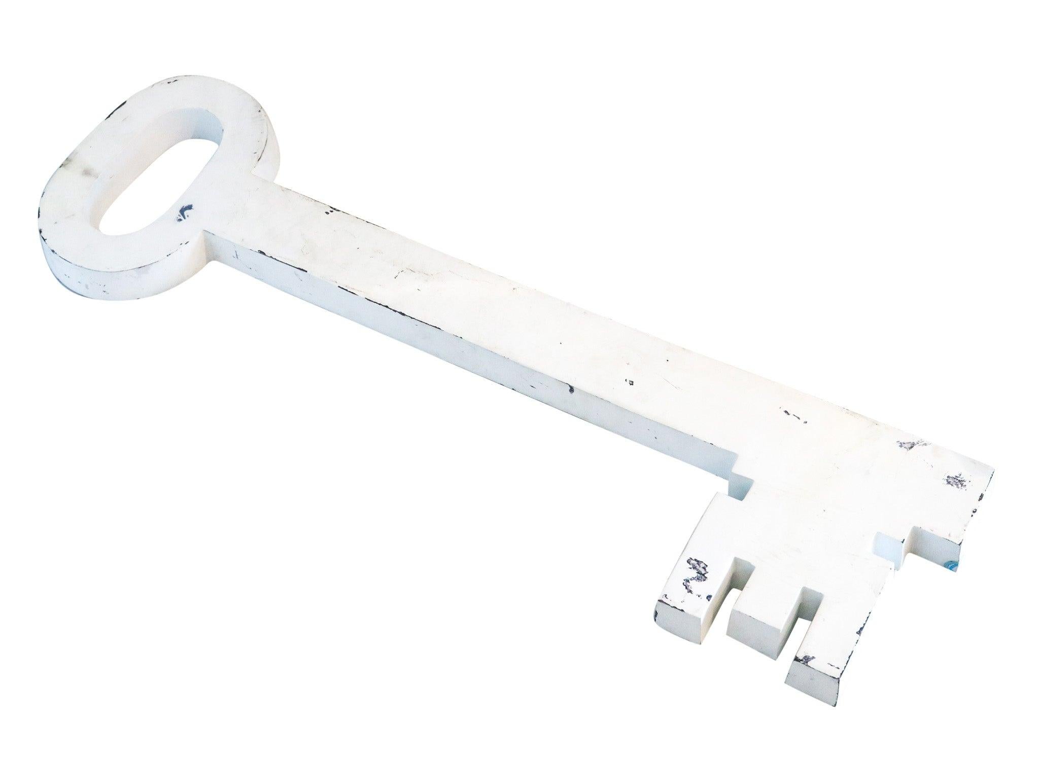 STORE KEY 1930 Pubblicità a parete di chiavi giganti di un negozio di chiavi in vendita 1