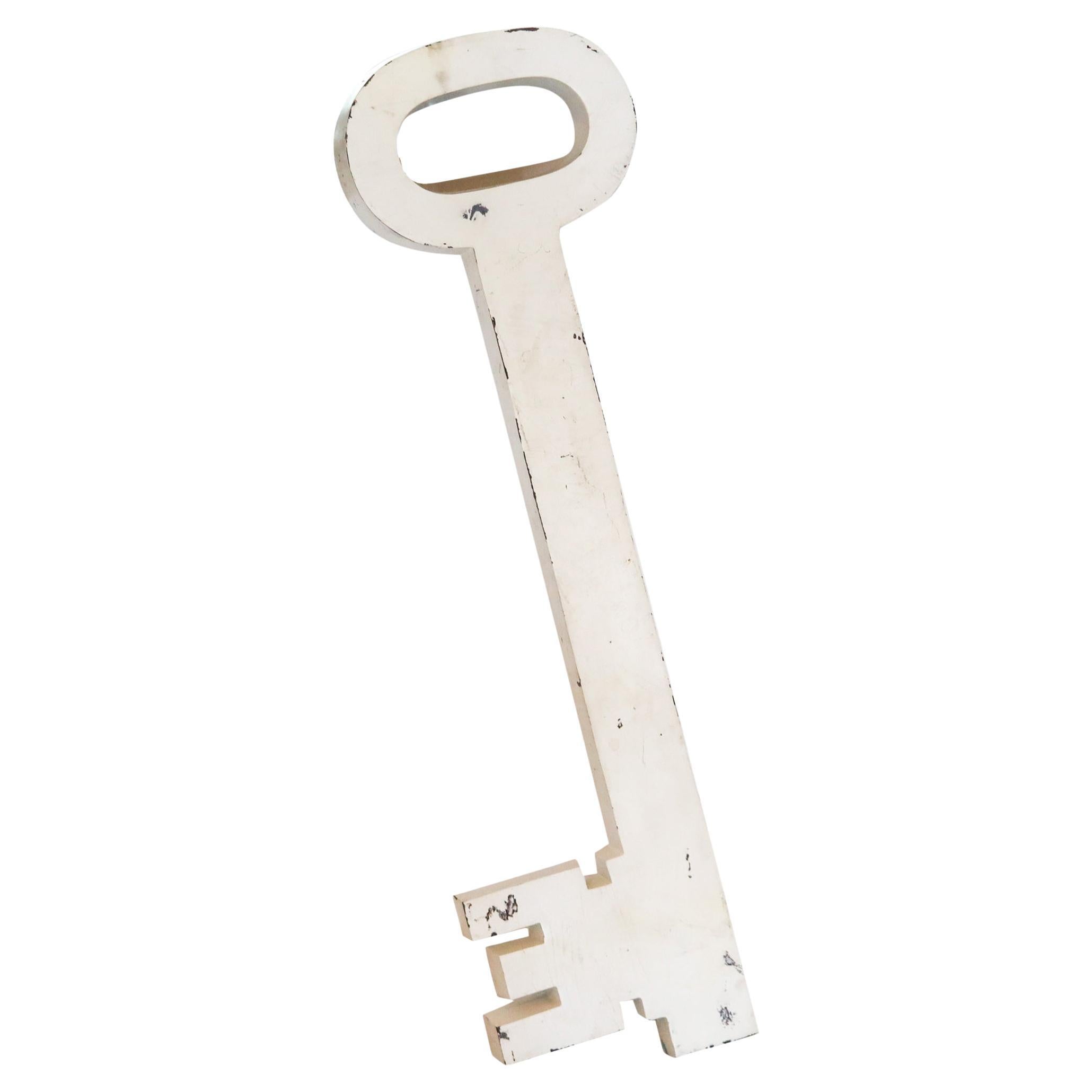 STORE KEY 1930 Over-Sized Giant Display Key Wall Advertisement From a Key Shop