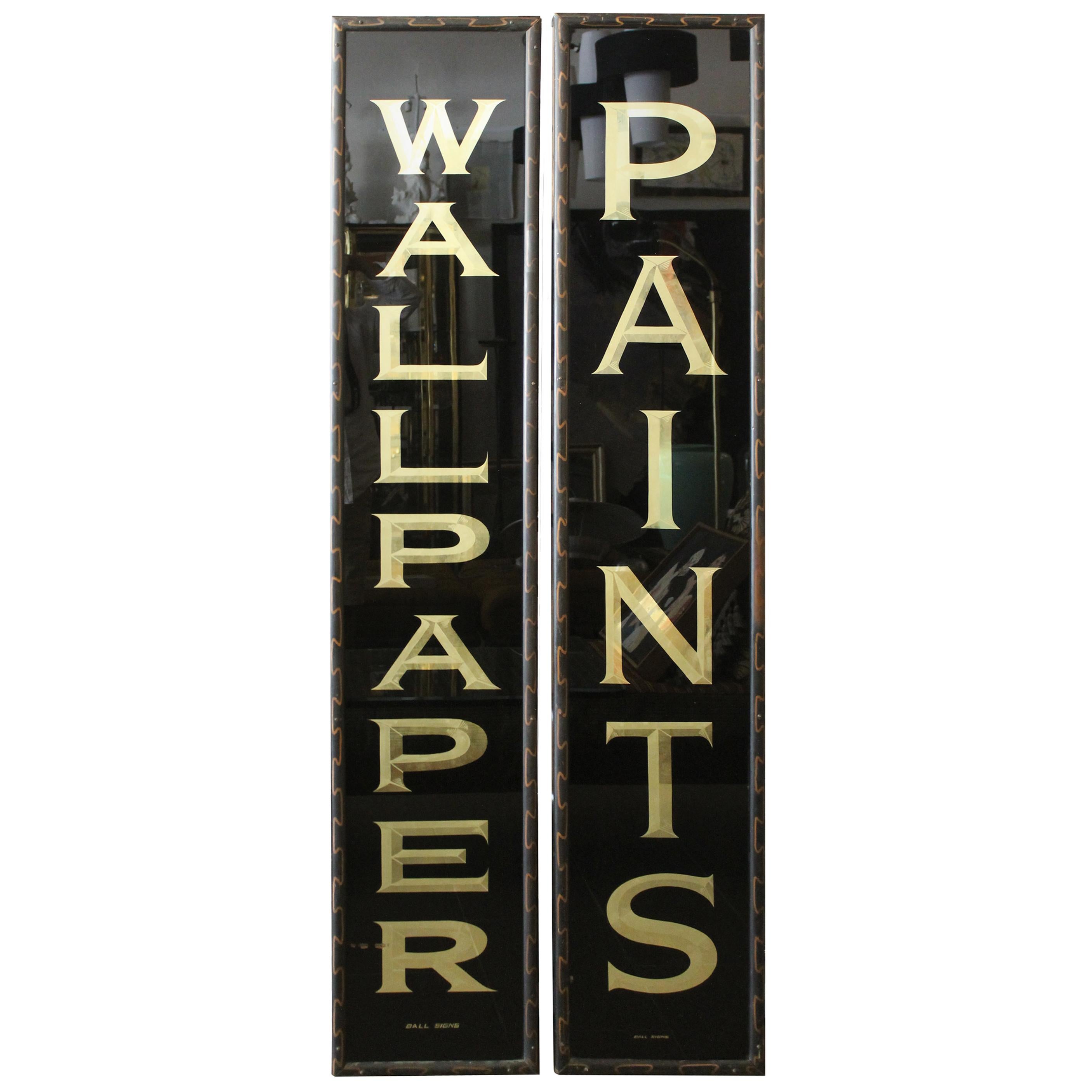 Store Signs WALLPAPER and PAINTS