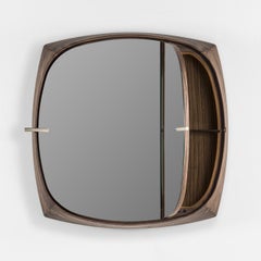 Storer Spiegel Nussbaum quadratisch